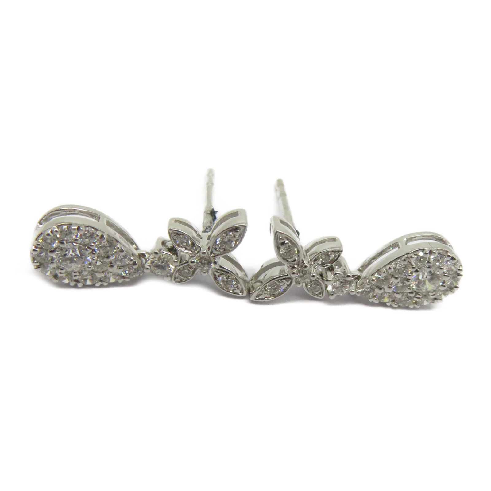 JEWELRY 【激減優惠】18K白金Diamond Earrings 0.444ct鑽石耳環