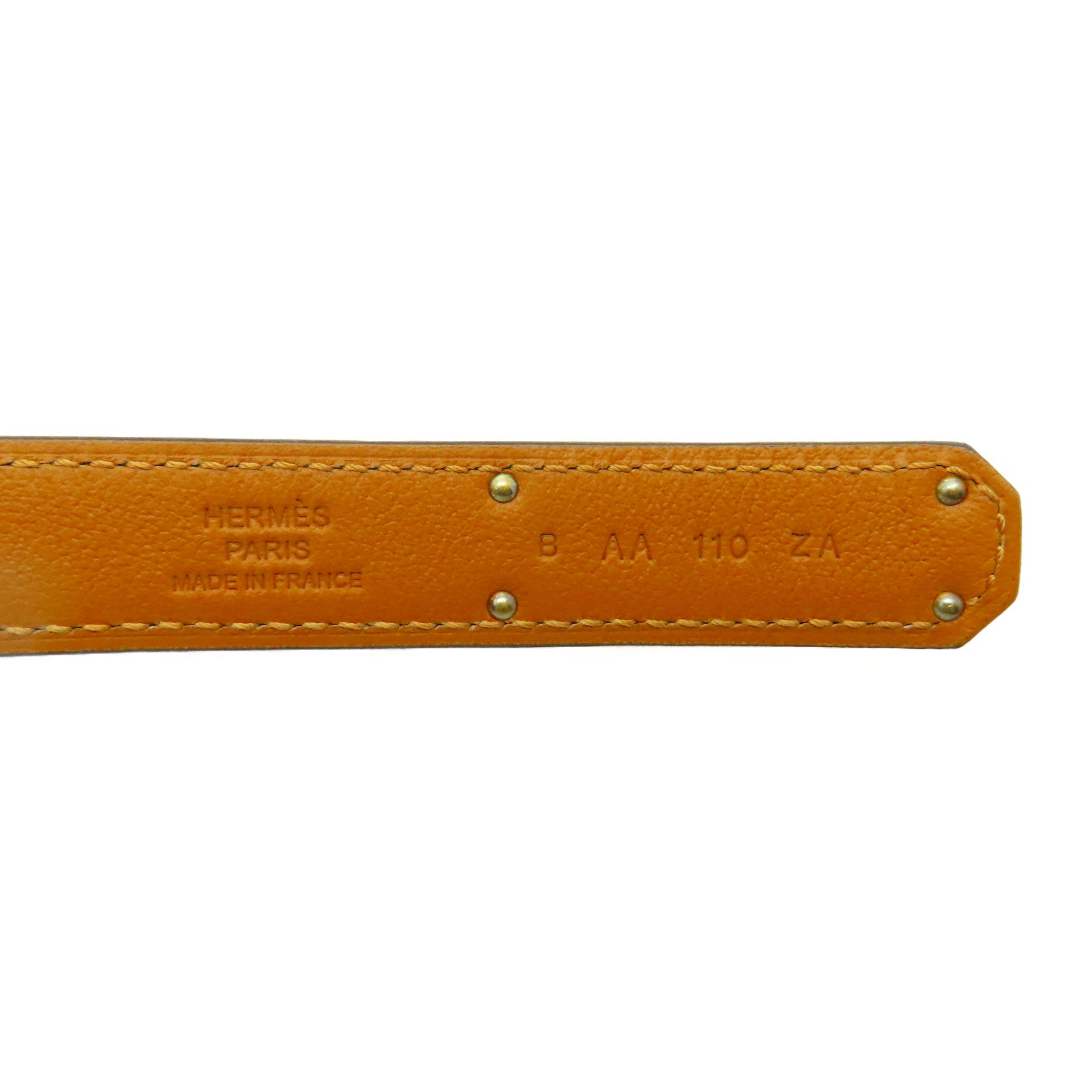 HERMES Epsom皮革Pocket Belt 18金扣皮帶黑色