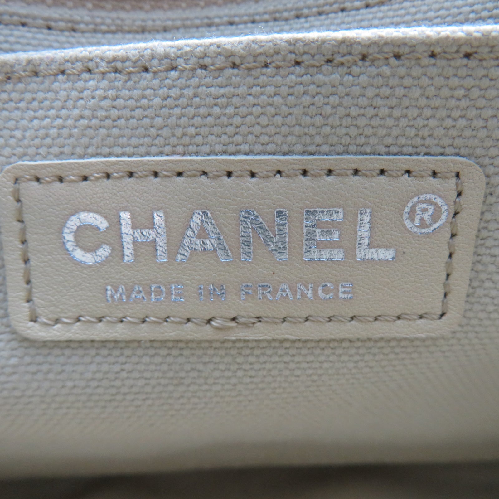 CHANEL 菱格牛仔布Chain Shoulder銀扣鏈帶肩背袋藍色