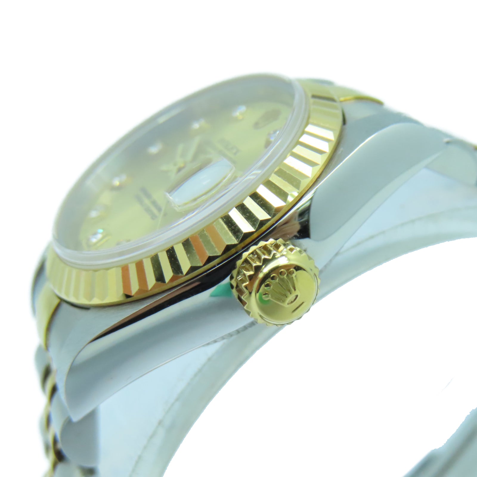 ROLEX Datejust 26mm18K黃金/不鏽鋼手錶自動機芯金色