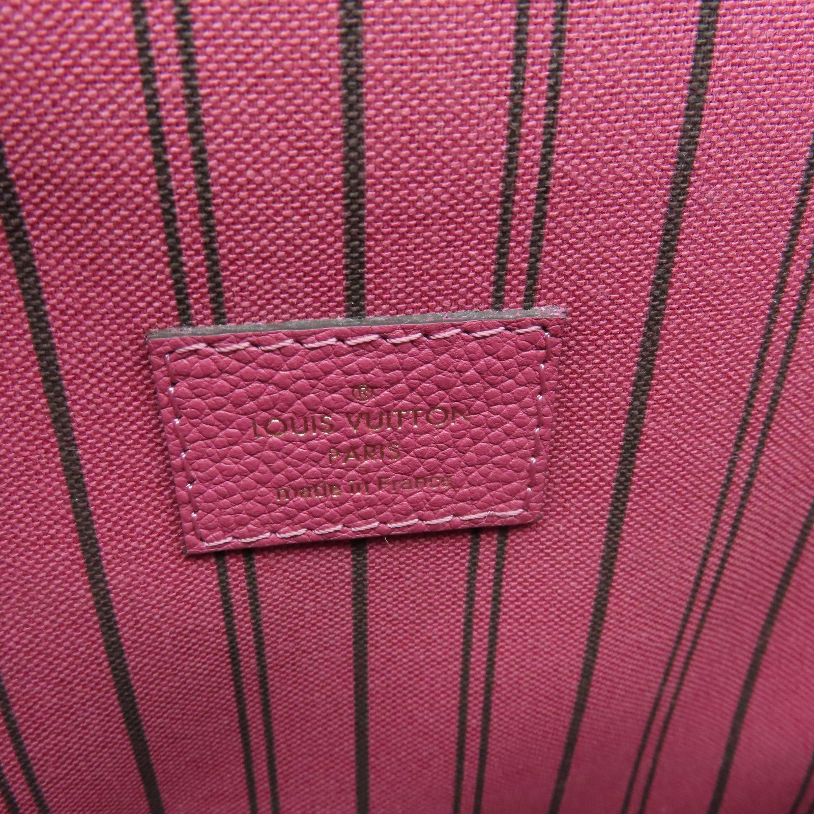 LOUIS VUITTON Monogram Empreinte Pochette Metis 2 Way Shoulder金扣肩背袋粉紅色