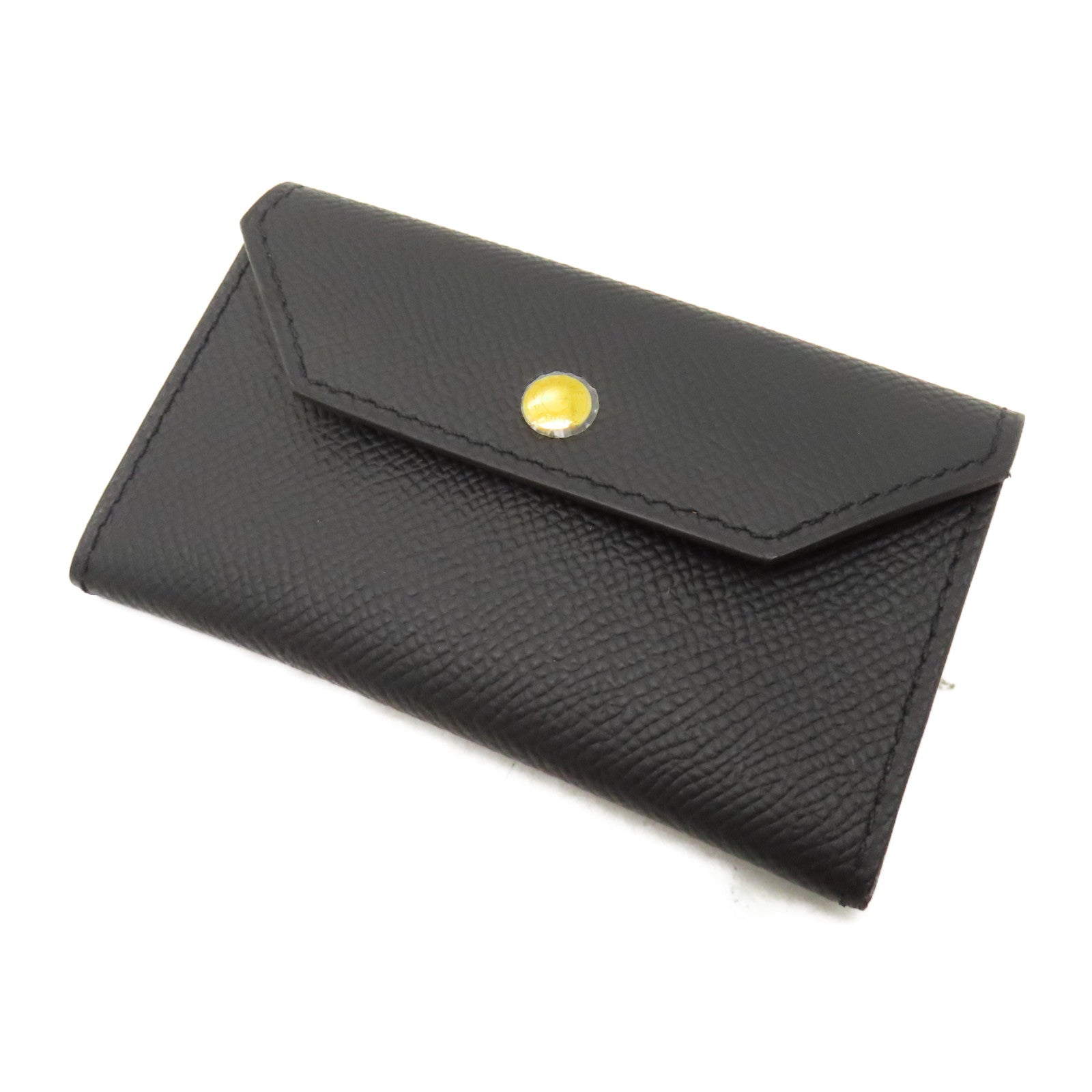HERMES Epsom皮革Pocket Belt 18金扣皮帶黑色