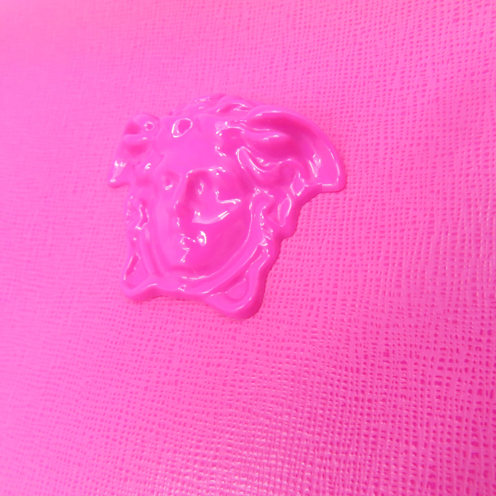 VERSACE 牛皮皮革Shoulder Bag金扣肩背袋粉紅色