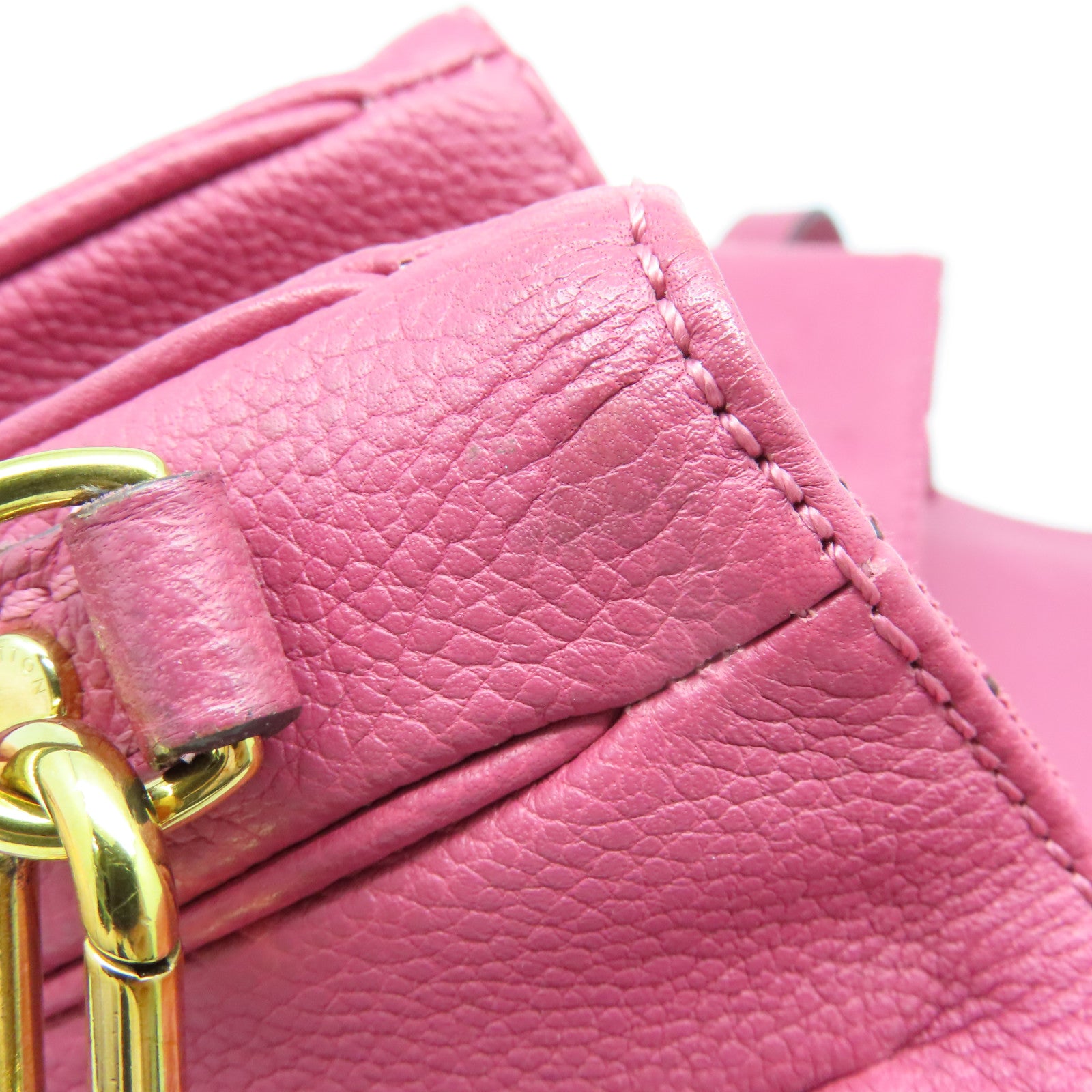 LOUIS VUITTON Monogram Empreinte Pochette Metis 2 Way Shoulder金扣肩背袋粉紅色