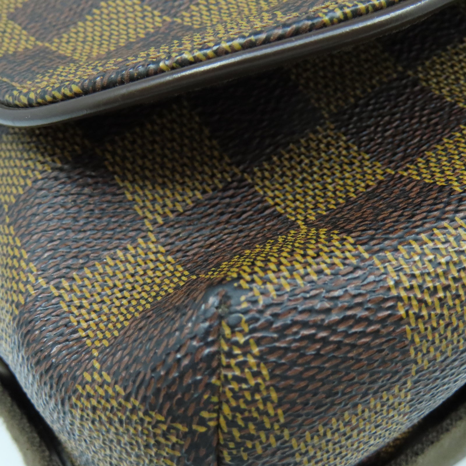 LOUIS VUITTON 【激減優惠】Damier Brooklyn GM金扣肩背袋棕色