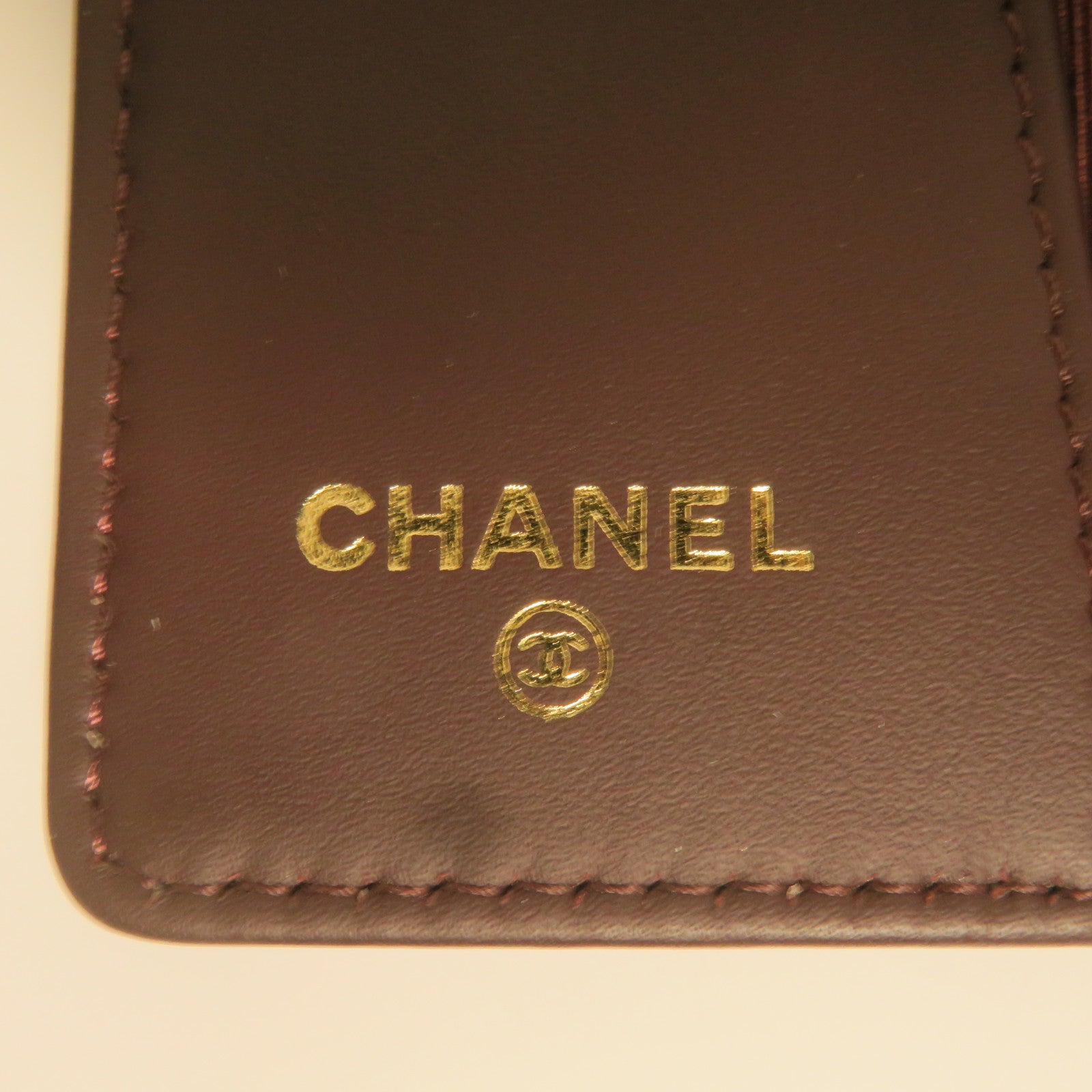 CHANEL 菱格牛皮皮革金扣Key Case鑰匙套黑色