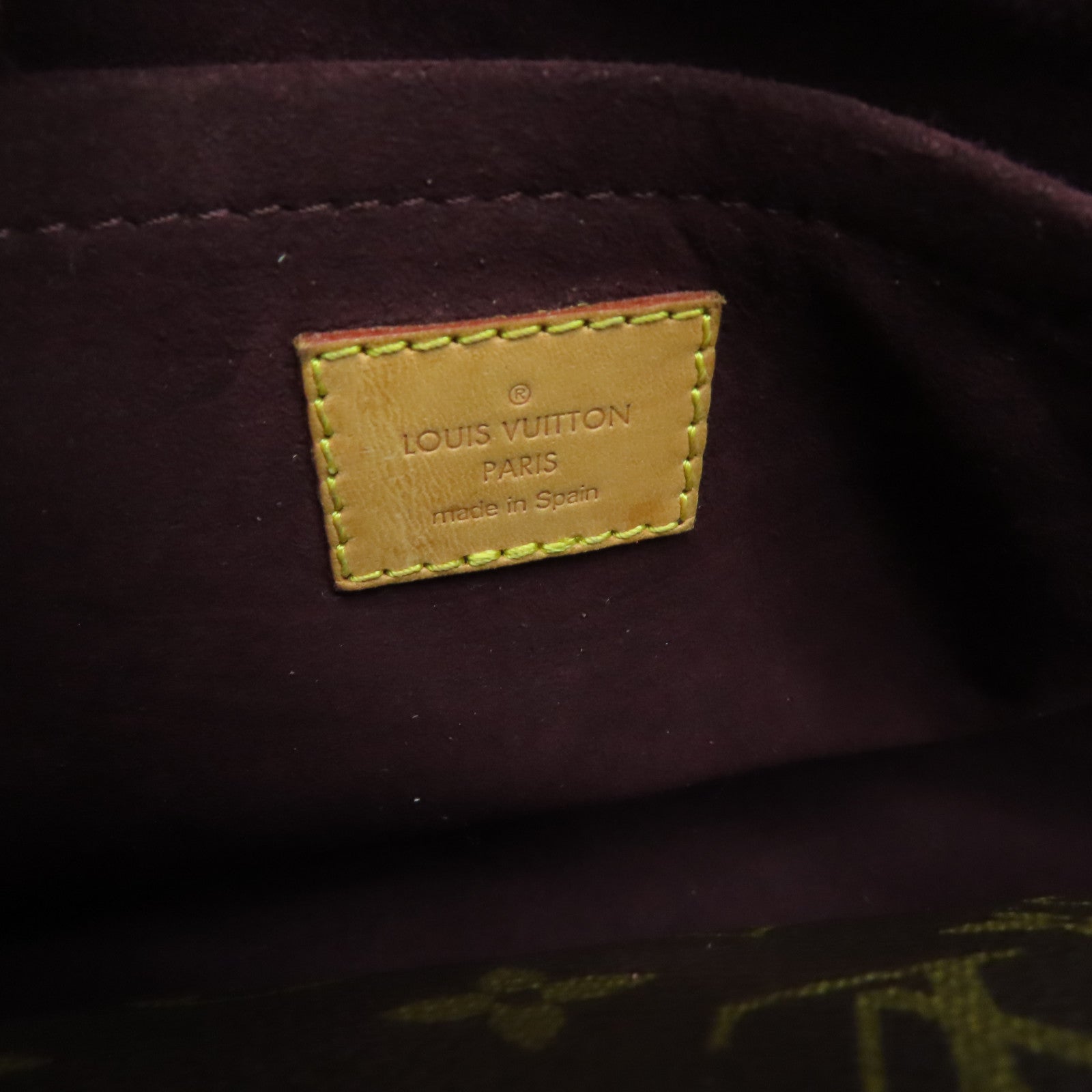 LOUIS VUITTON Monogram Montaigne MM金扣手挽肩背两用袋啡色