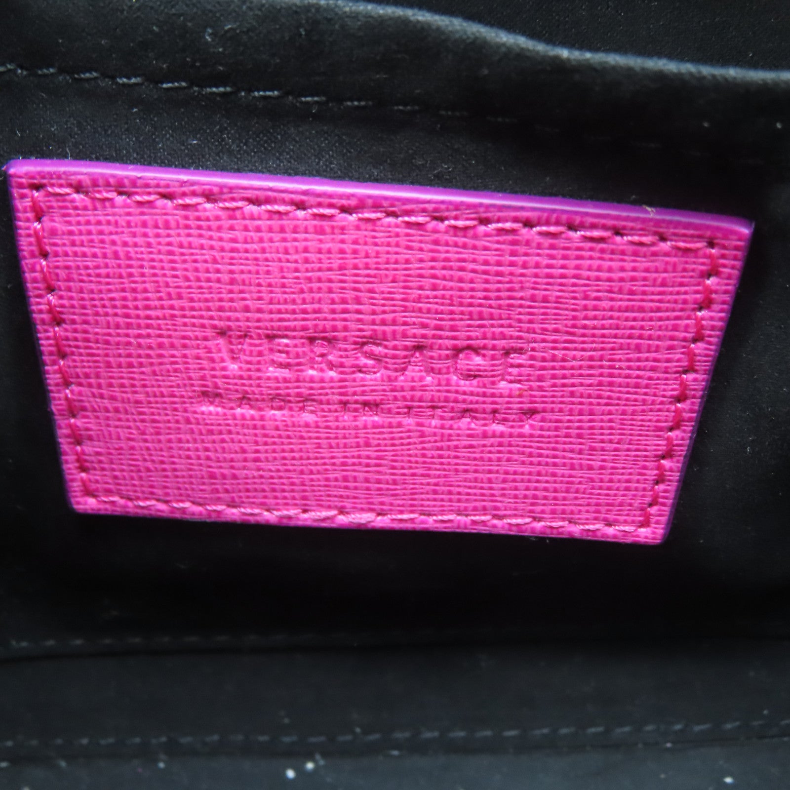 VERSACE 牛皮皮革Shoulder Bag金扣肩背袋粉紅色