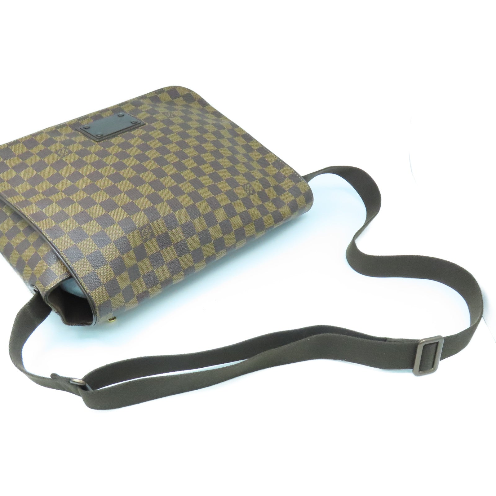LOUIS VUITTON 【激減優惠】Damier Brooklyn GM金扣肩背袋棕色