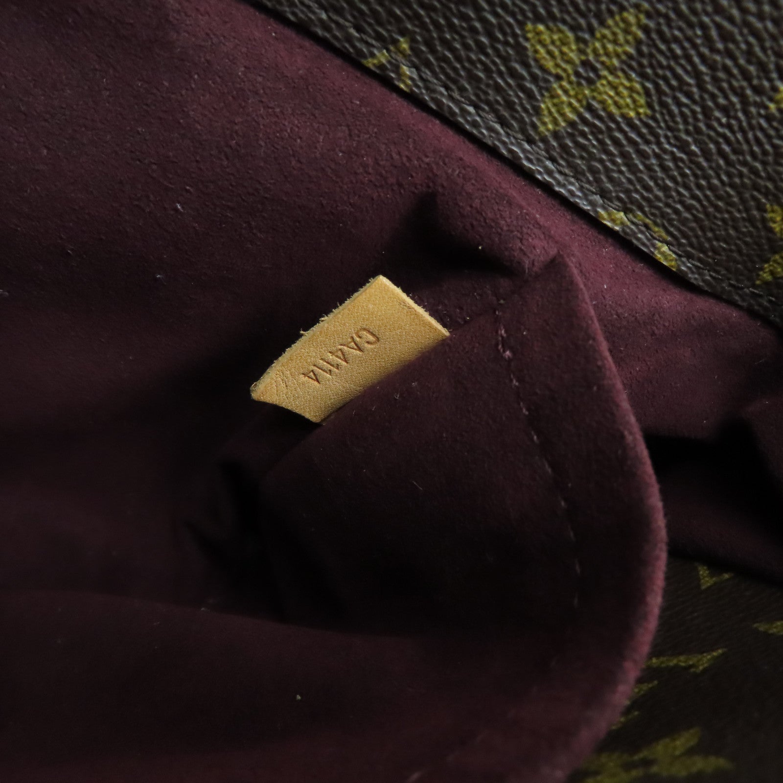 LOUIS VUITTON Monogram Montaigne MM金扣手挽肩背两用袋啡色