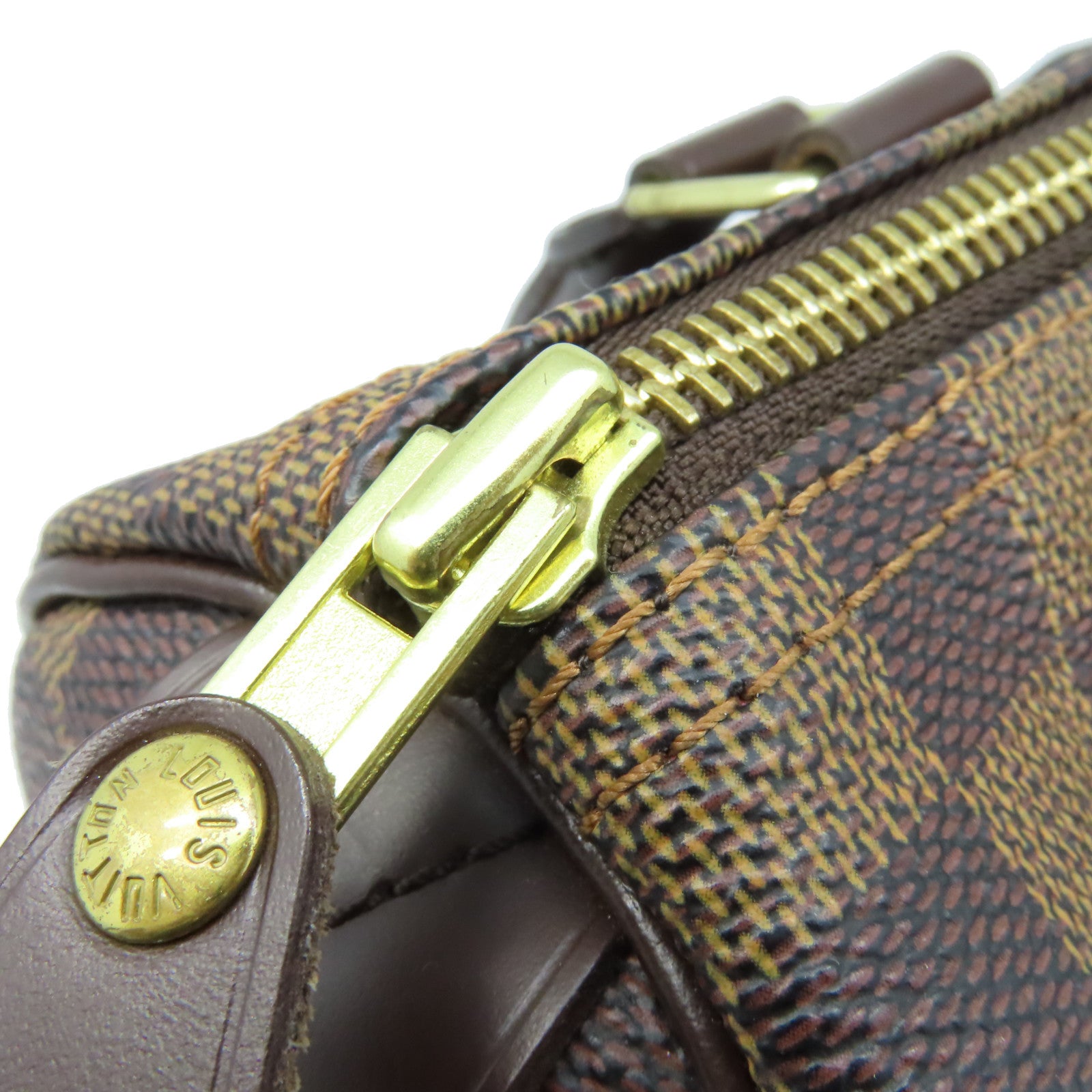 LOUIS VUITTON Damier Speedy 25金扣手挽袋啡色