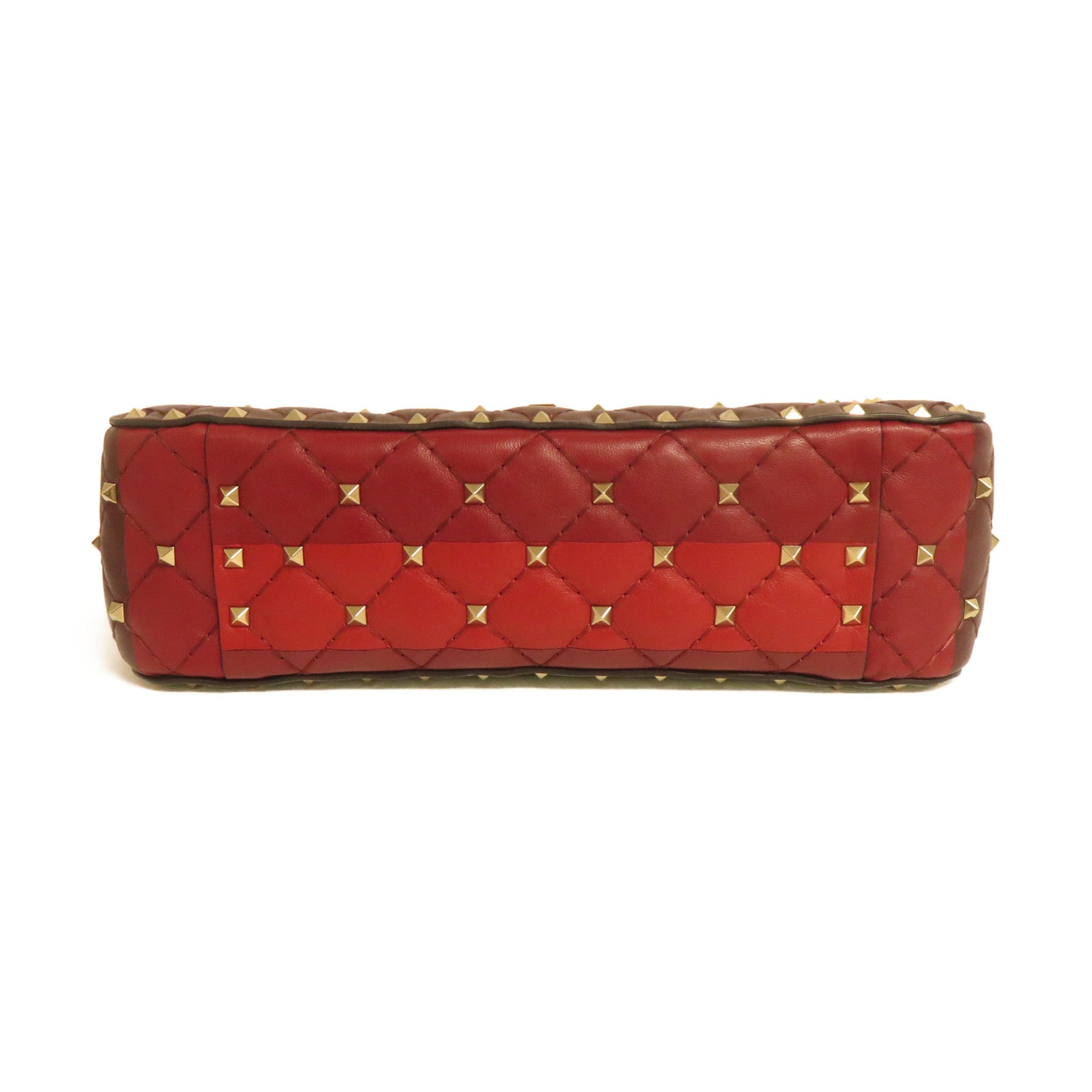 Valentino Studded羊皮皮革Rockstud Spike金扣鏈帶手挽肩背兩用袋彩色