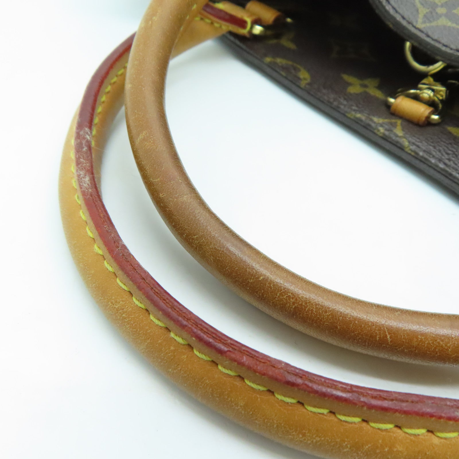 LOUIS VUITTON Monogram Montaigne MM金扣手挽肩背两用袋啡色
