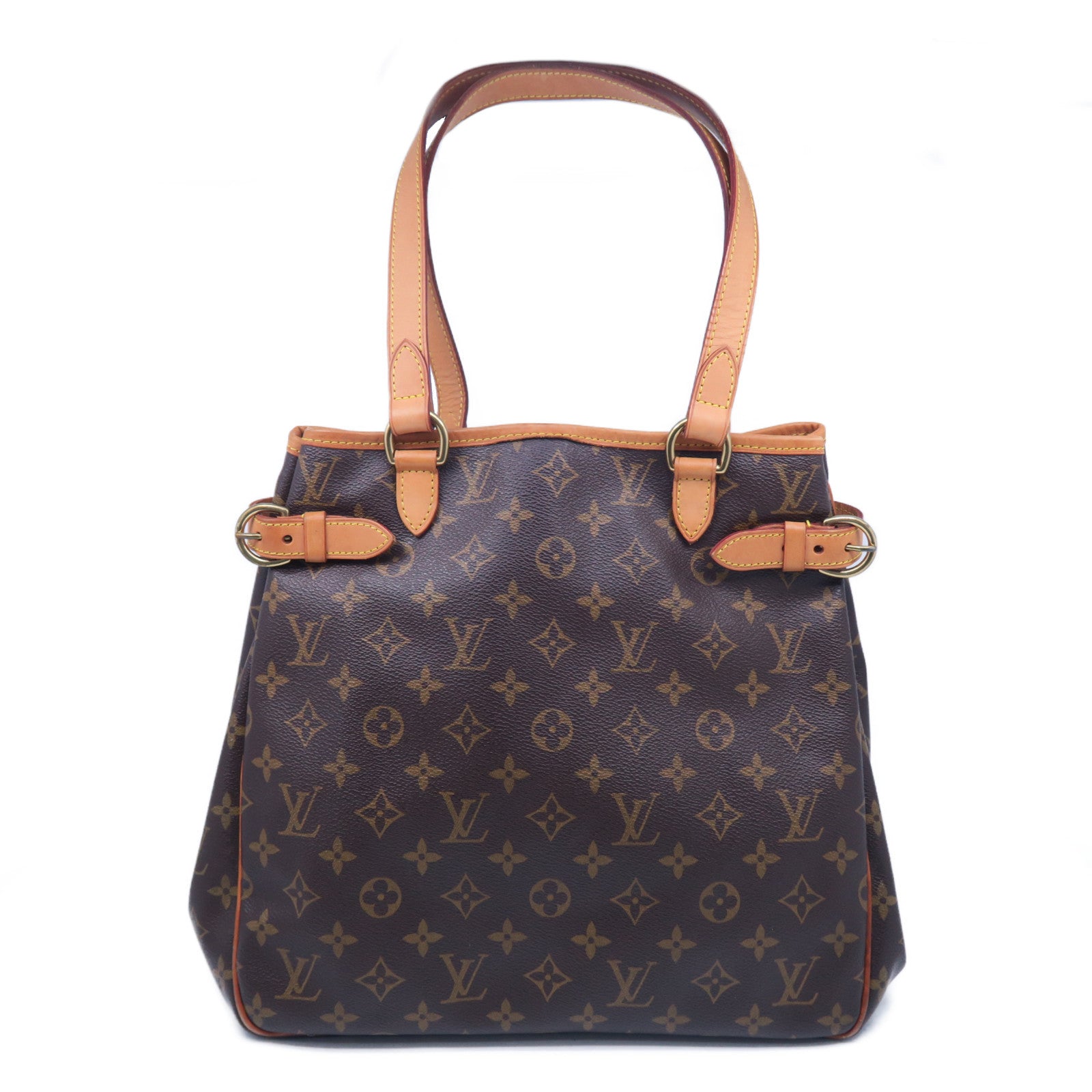 LOUIS VUITTON Monogram Batignolles Vertical金扣肩背袋啡色