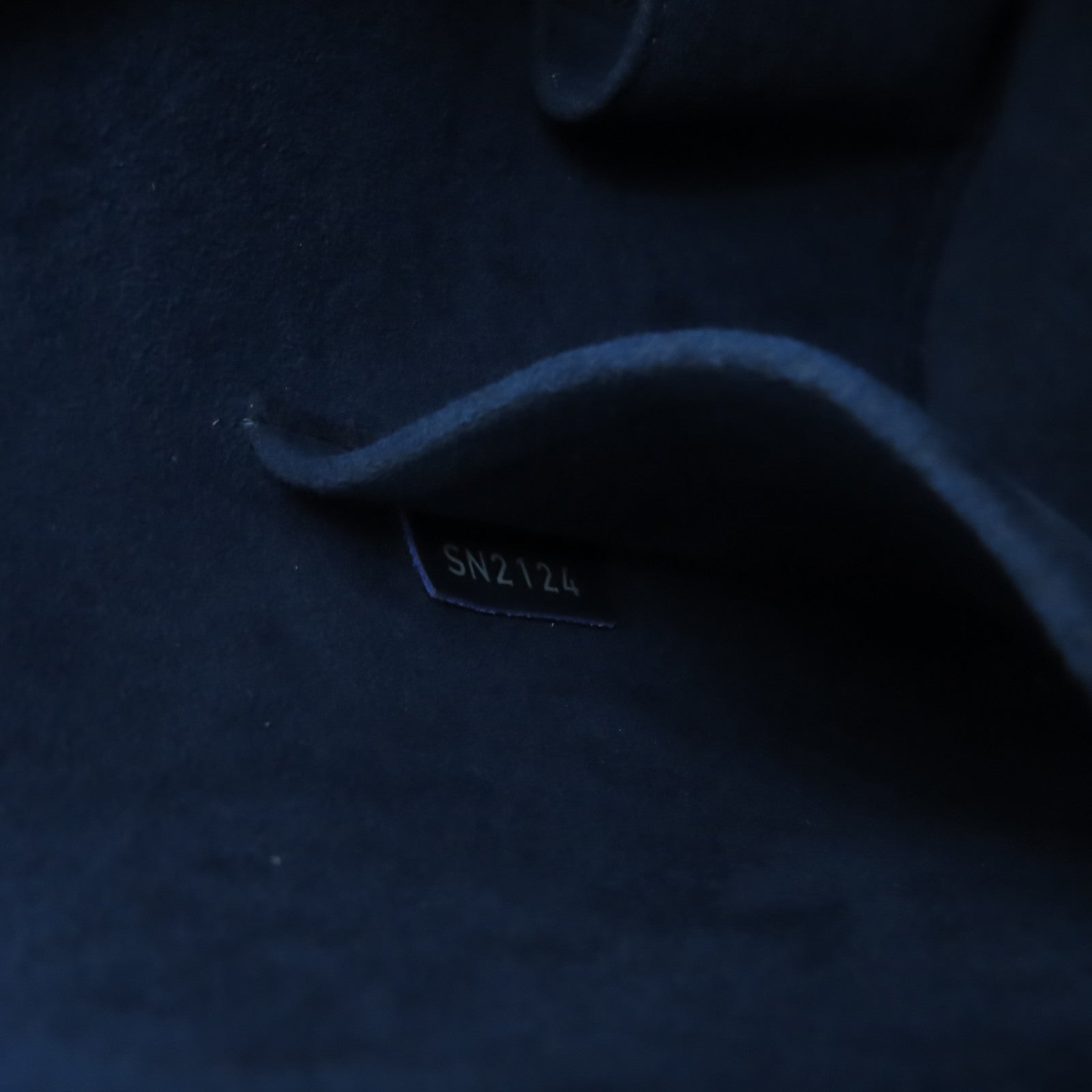 LOUIS VUITTON Epi Alma PM銀扣手挽肩背兩用袋藍色