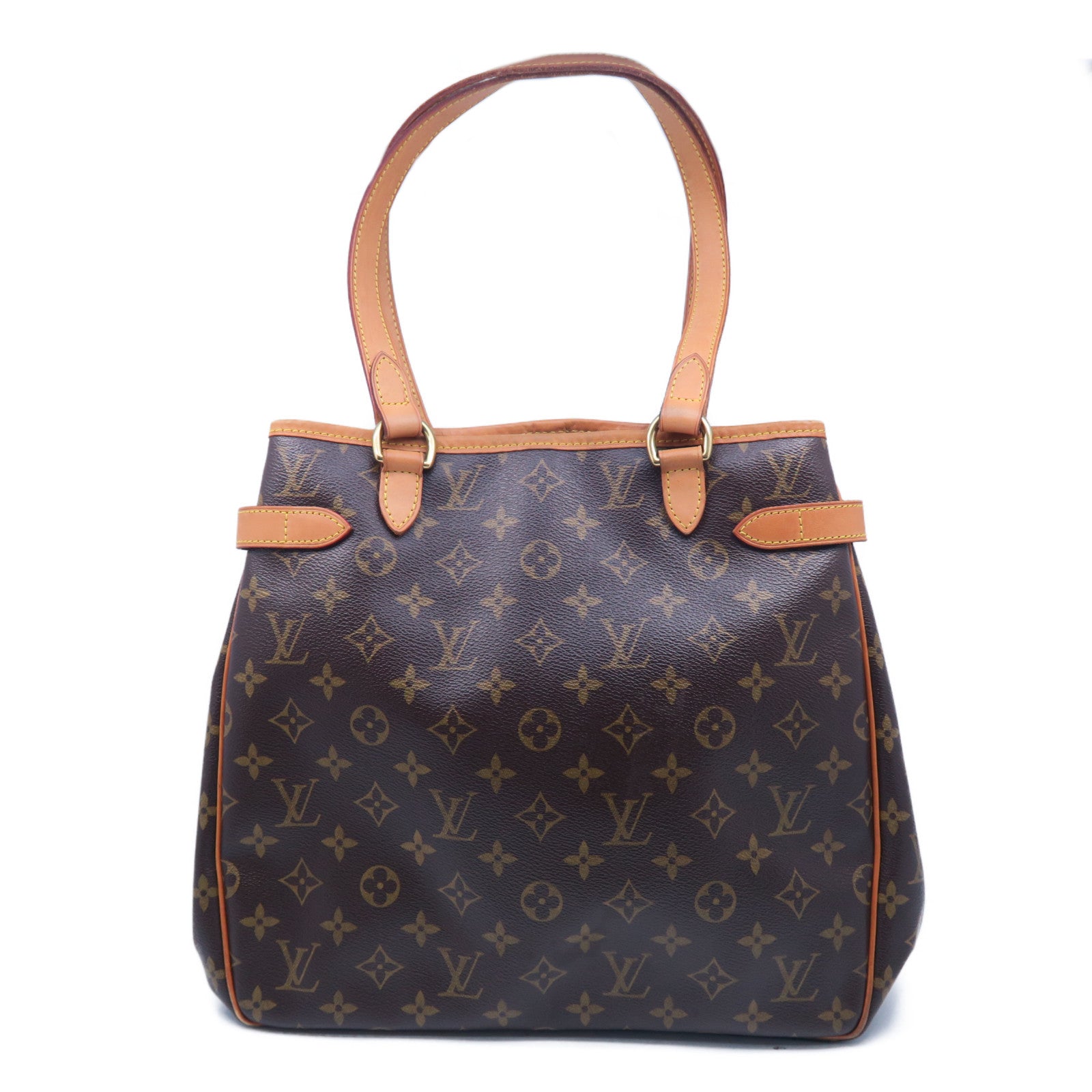 LOUIS VUITTON Monogram Batignolles Vertical金扣肩背袋啡色