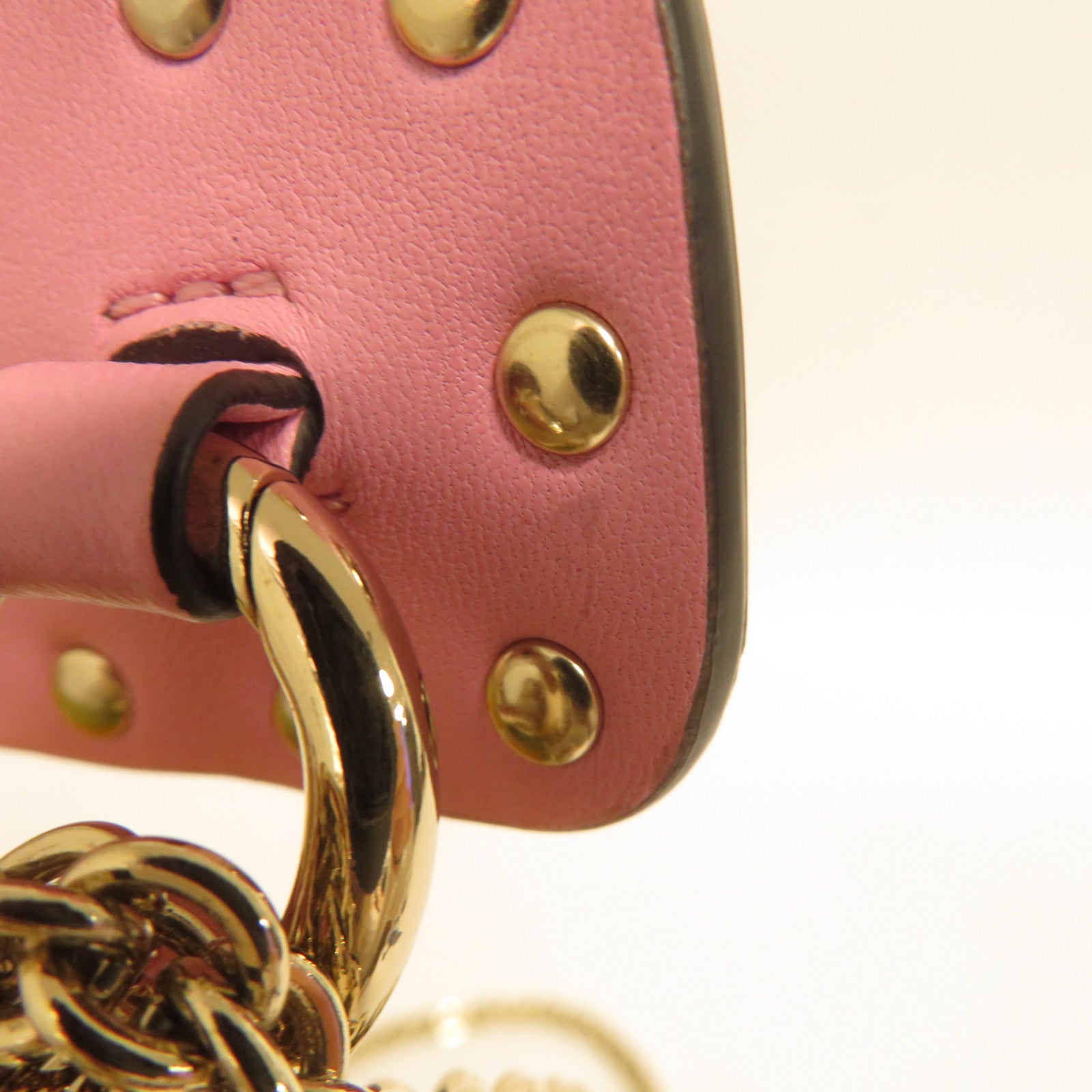 Valentino Studded羊皮皮革Rockstud Spike金扣鏈帶手挽肩背兩用袋彩色