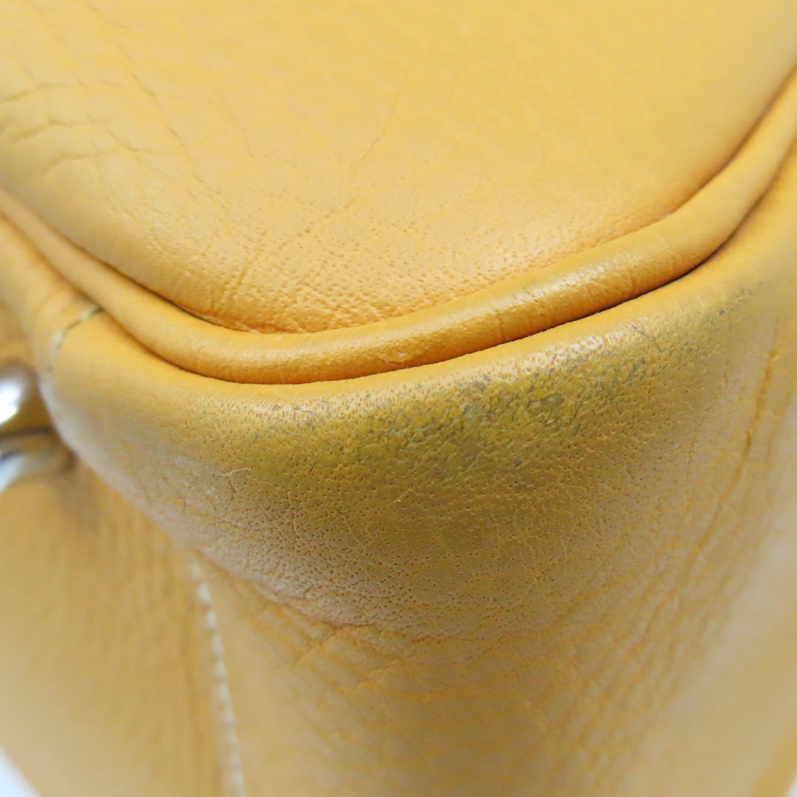 HERMES Clemence皮革Lindy 34 Shoulder Bag銀扣肩背袋Moutarde 芥末黃色