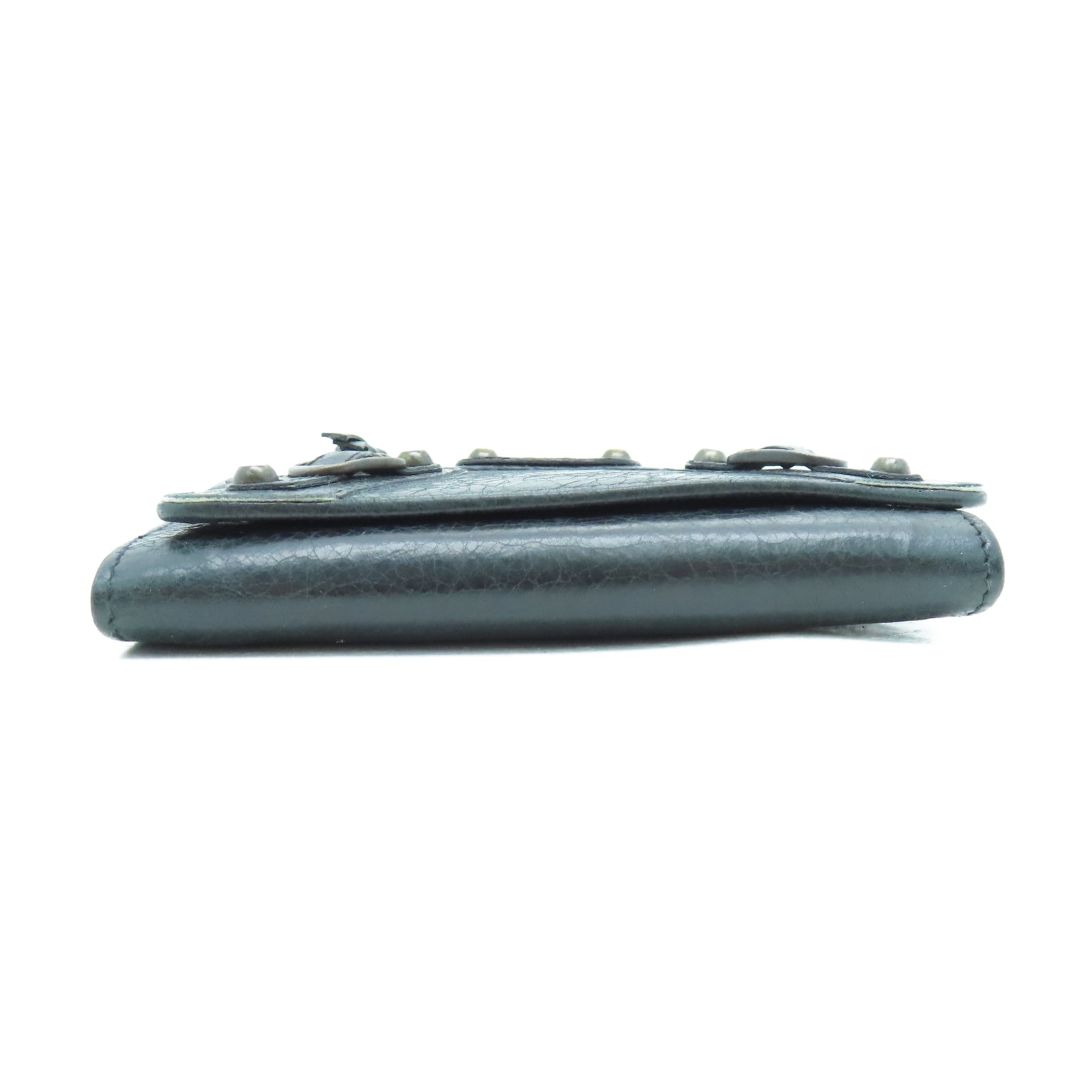 BALENCIAGA 牛皮皮革Wallet金扣錢包黑色