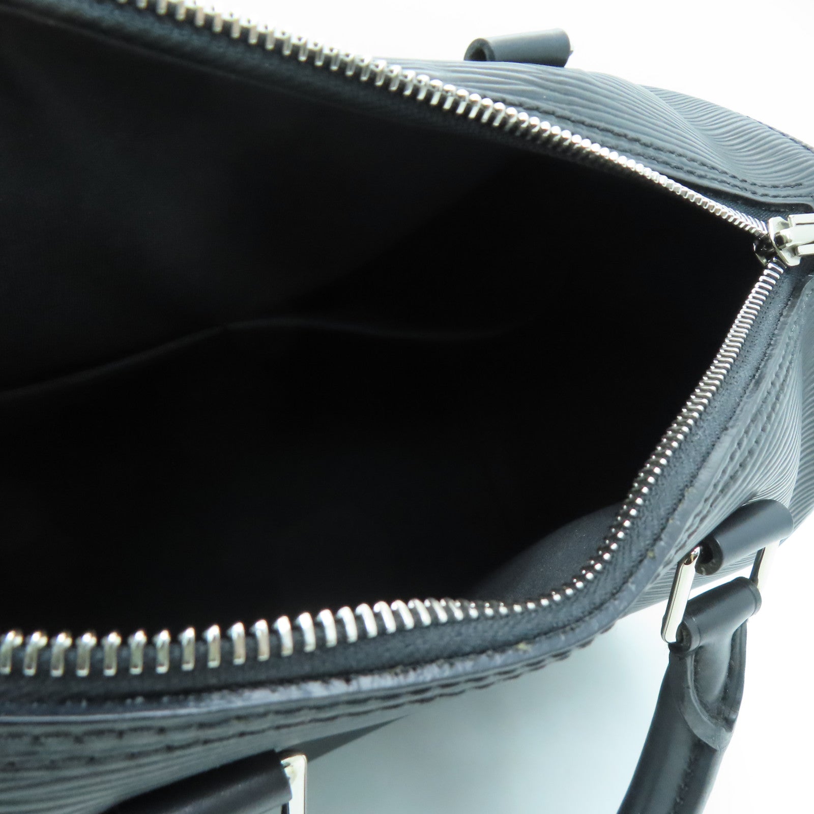 LOUIS VUITTON Epi Speedy 30银扣手挽袋黑色