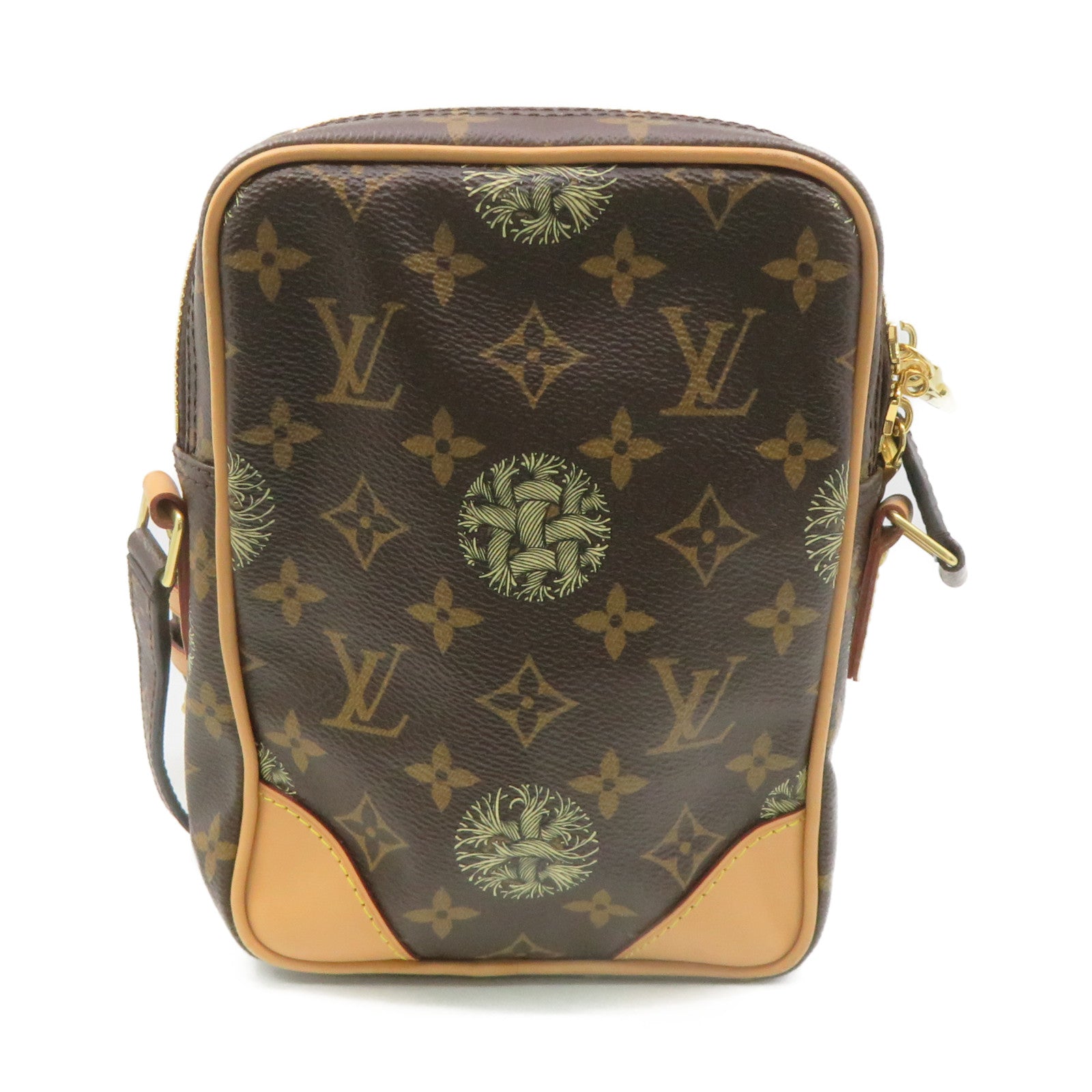 LOUIS VUITTON Monogram Christopher Nemeth Amazon金扣肩背袋Brown