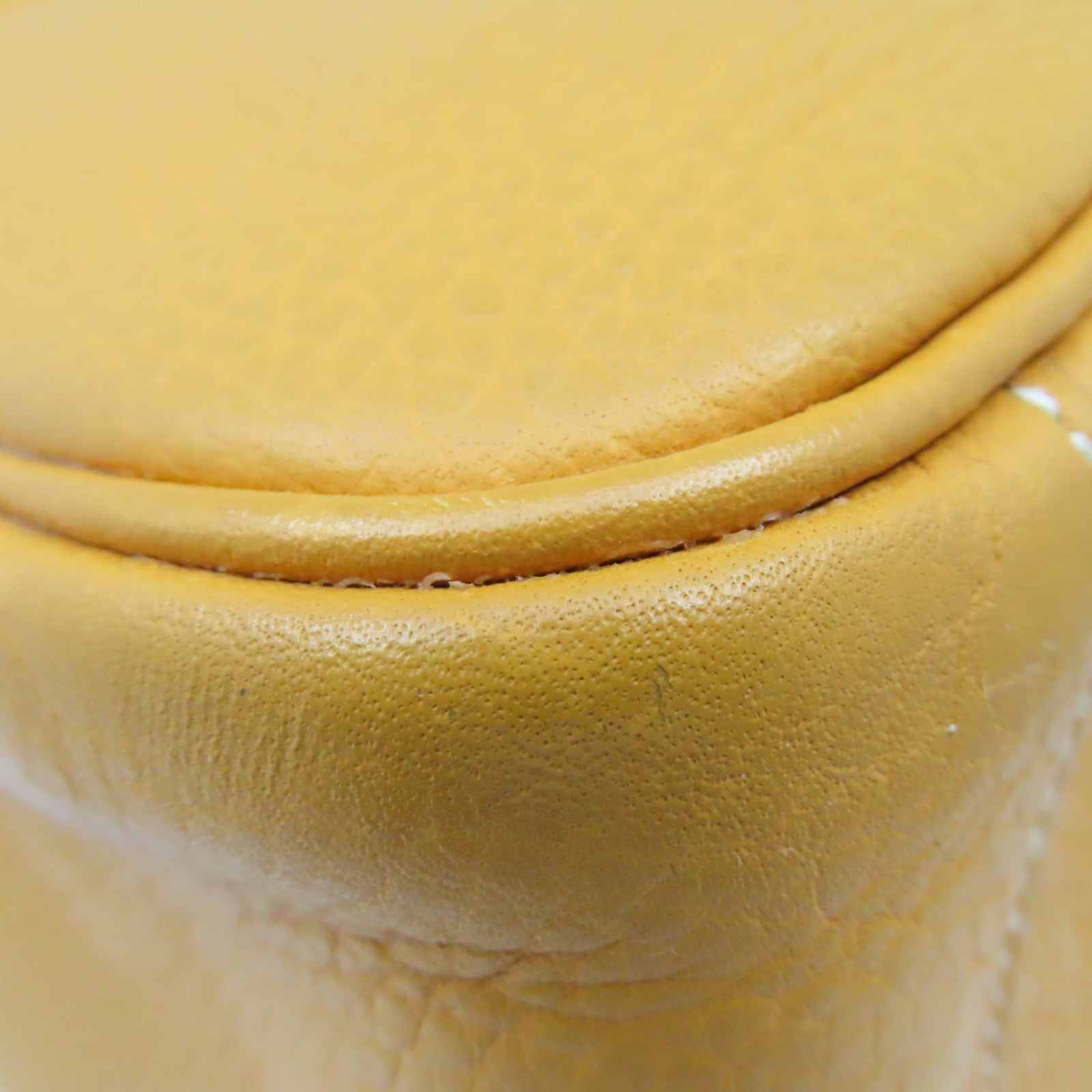 HERMES Clemence皮革Lindy 34 Shoulder Bag銀扣肩背袋Moutarde 芥末黃色