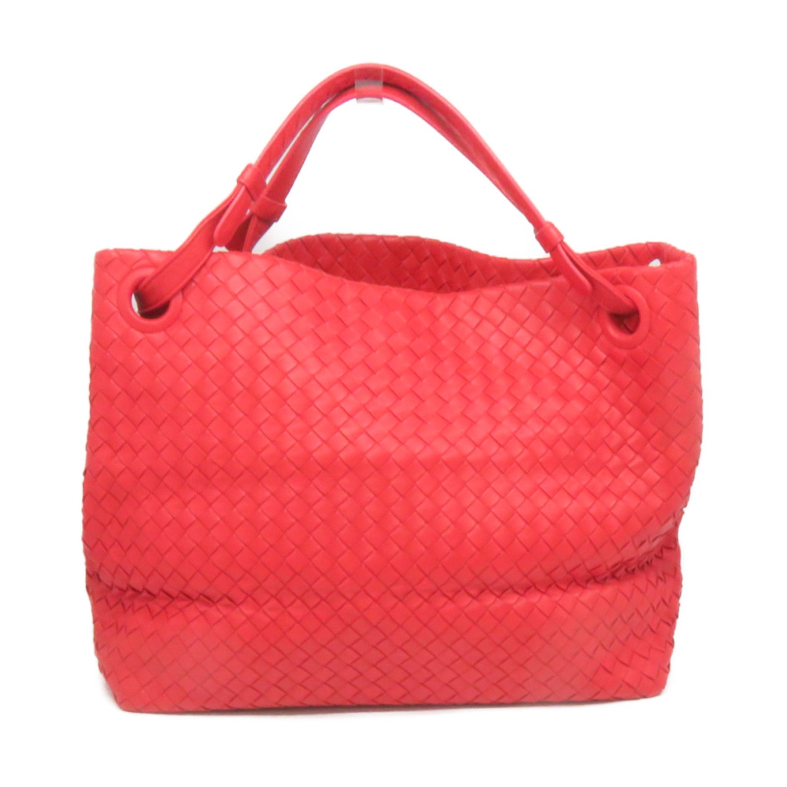 BOTTEGA VENETA 織紋皮革Tote Bag手挽袋紅色