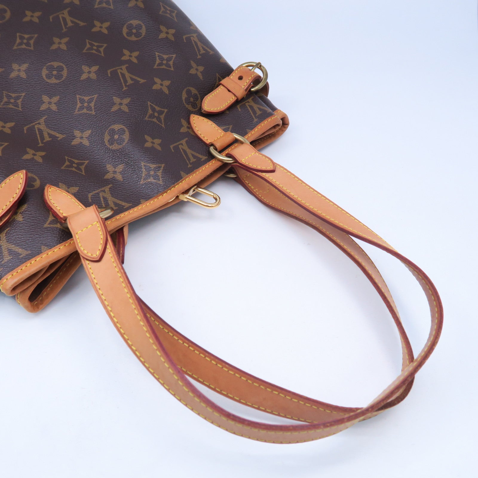 LOUIS VUITTON Monogram Batignolles Vertical金扣肩背袋啡色