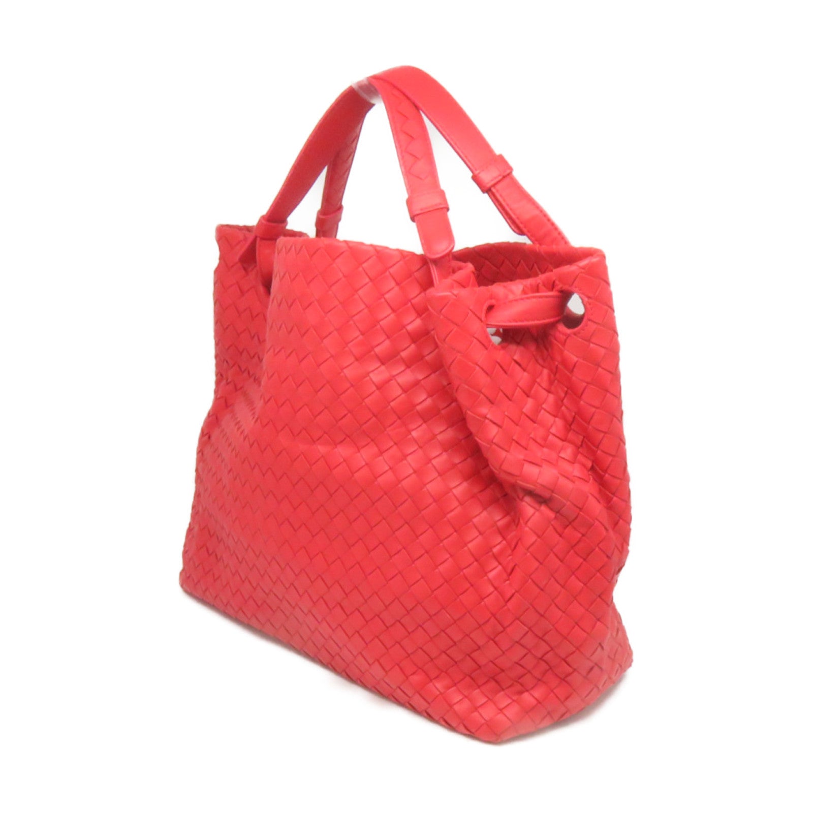 BOTTEGA VENETA 織紋皮革Tote Bag手挽袋紅色