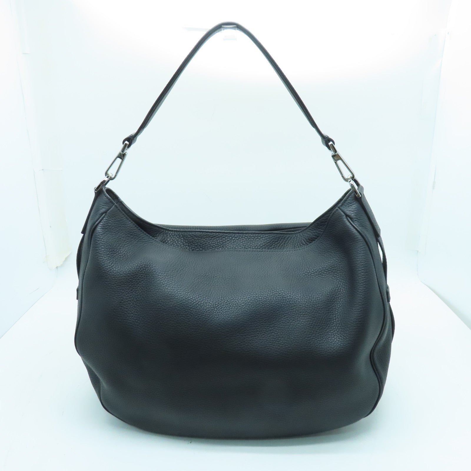 Dior 牛皮皮革2way Shoulder Bag銀扣手挽肩背兩用袋黑色