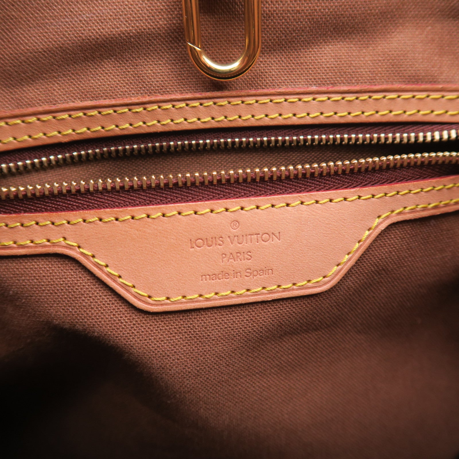 LOUIS VUITTON Monogram Batignolles Vertical金扣肩背袋啡色