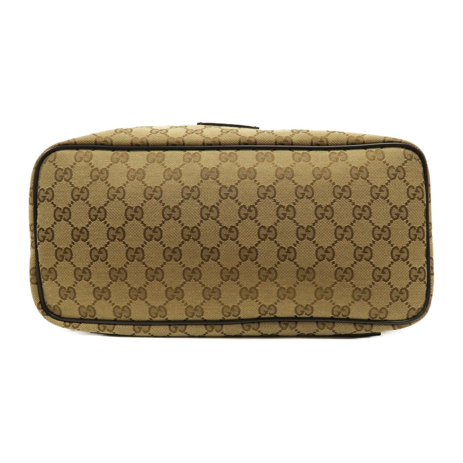 GUCCI 帆布Backpack銀扣背包啡色