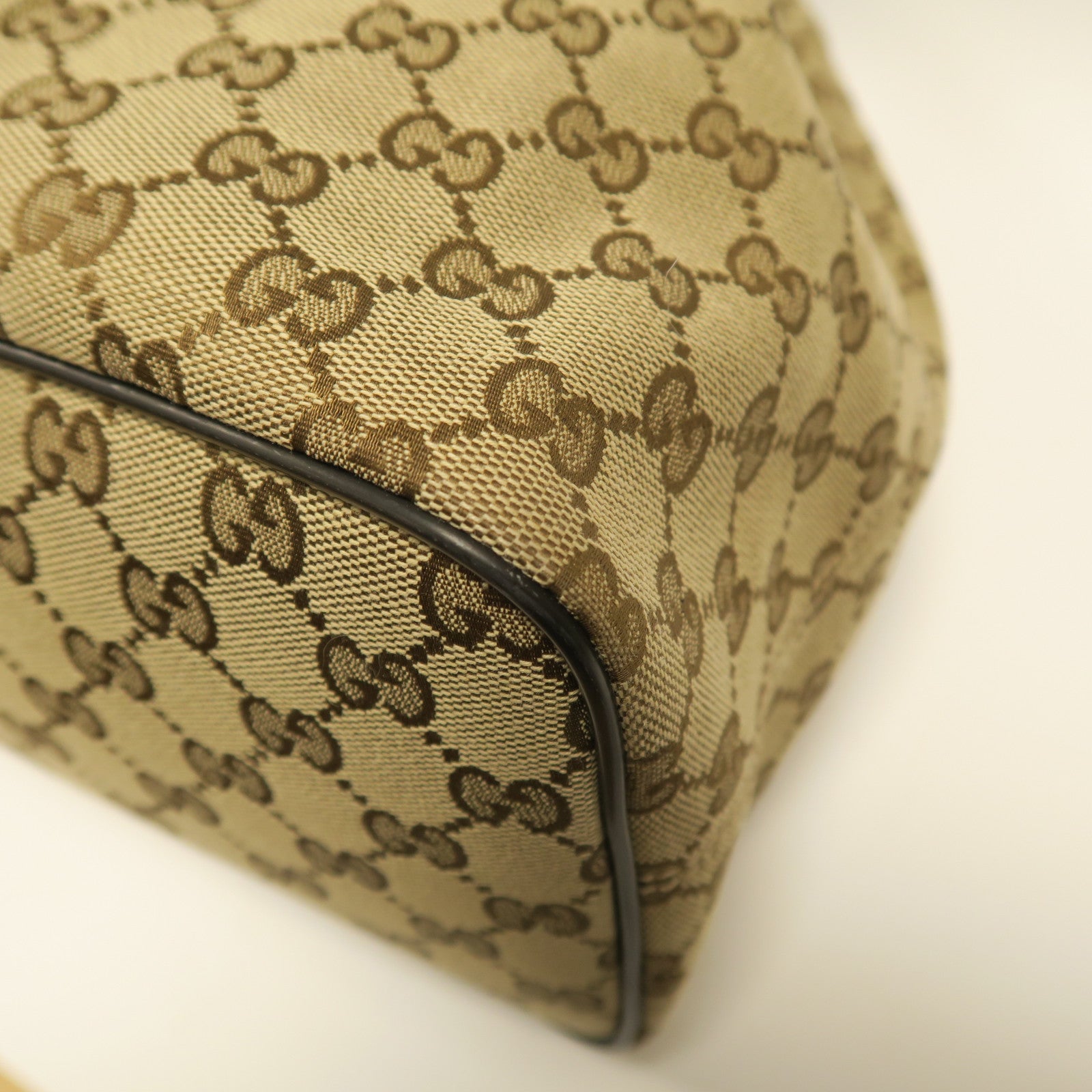 GUCCI 帆布Backpack銀扣背包啡色