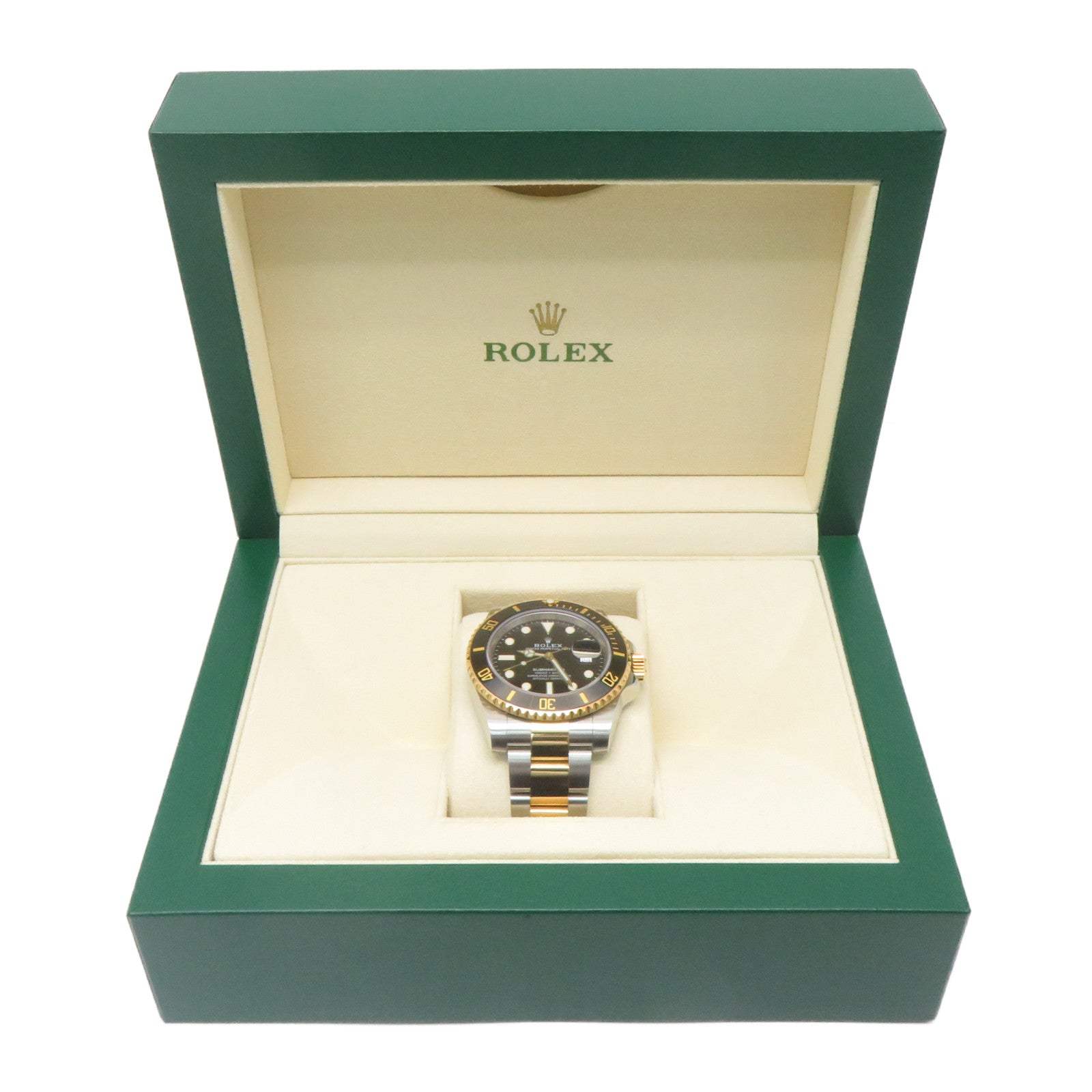 ROLEX Submariner Date 18K黃金/不鏽鋼自動機芯手錶黑色