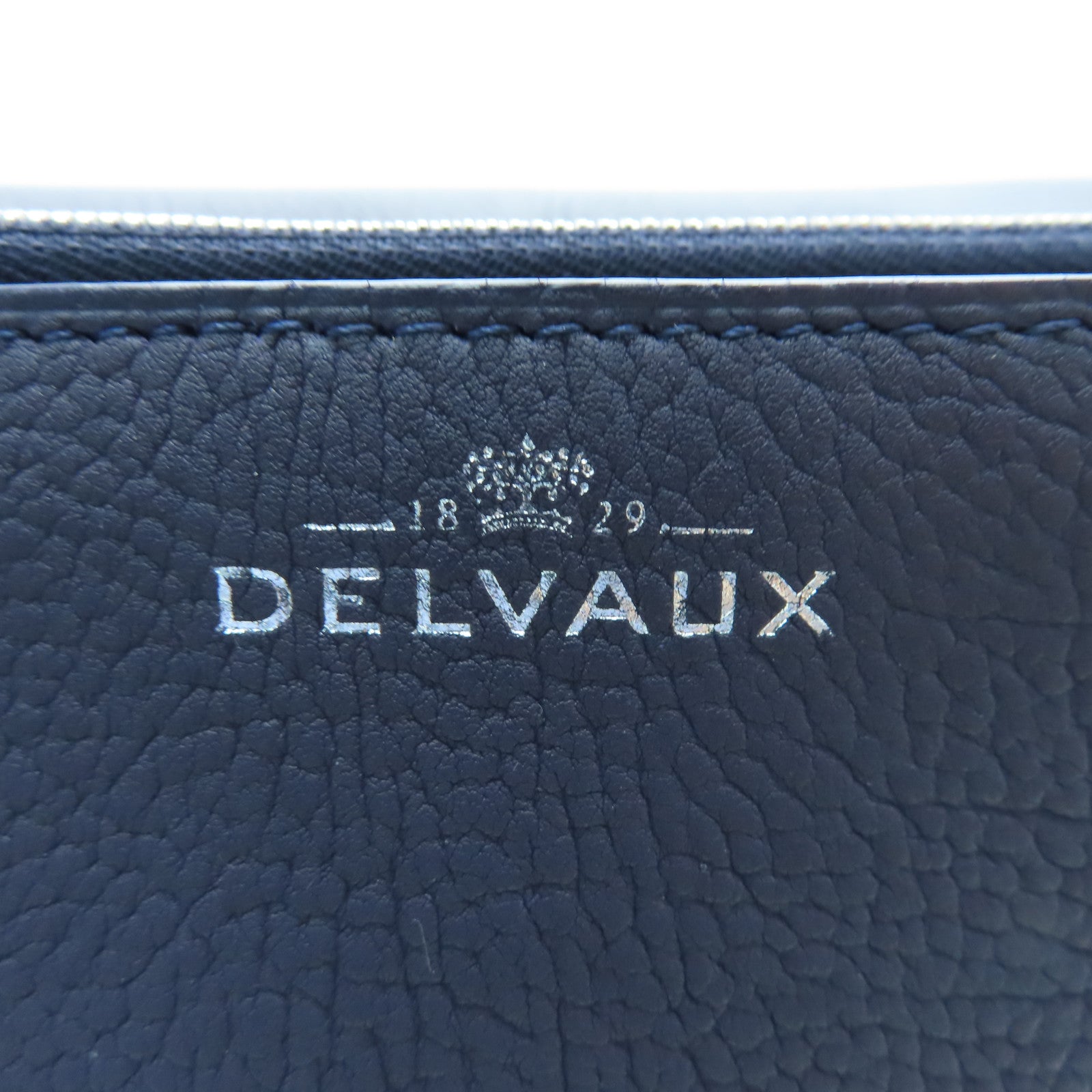 SELECTION 牛皮皮革Delvaux Le Mutin銀扣肩背袋藍色