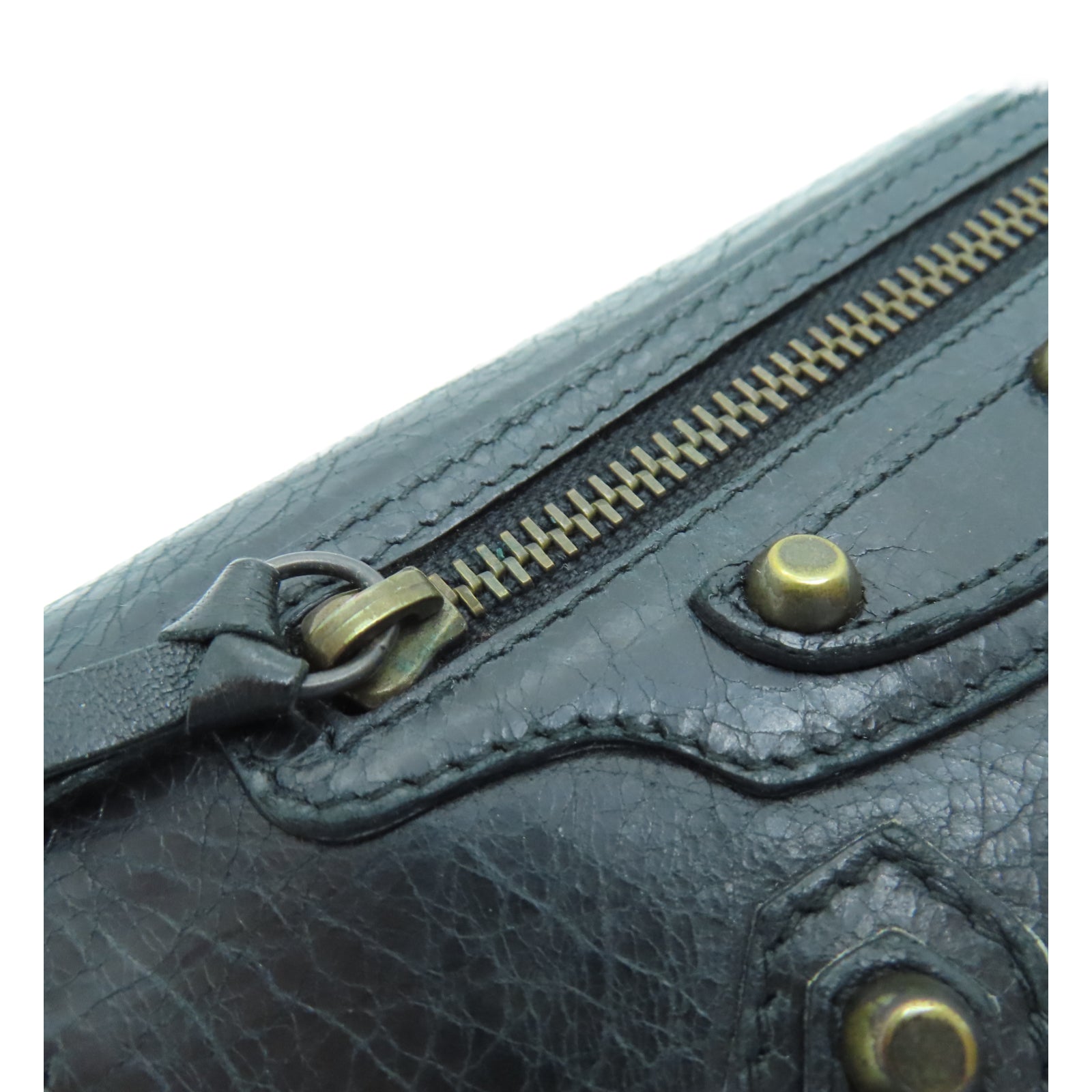 BALENCIAGA 牛皮皮革Wallet金扣錢包黑色
