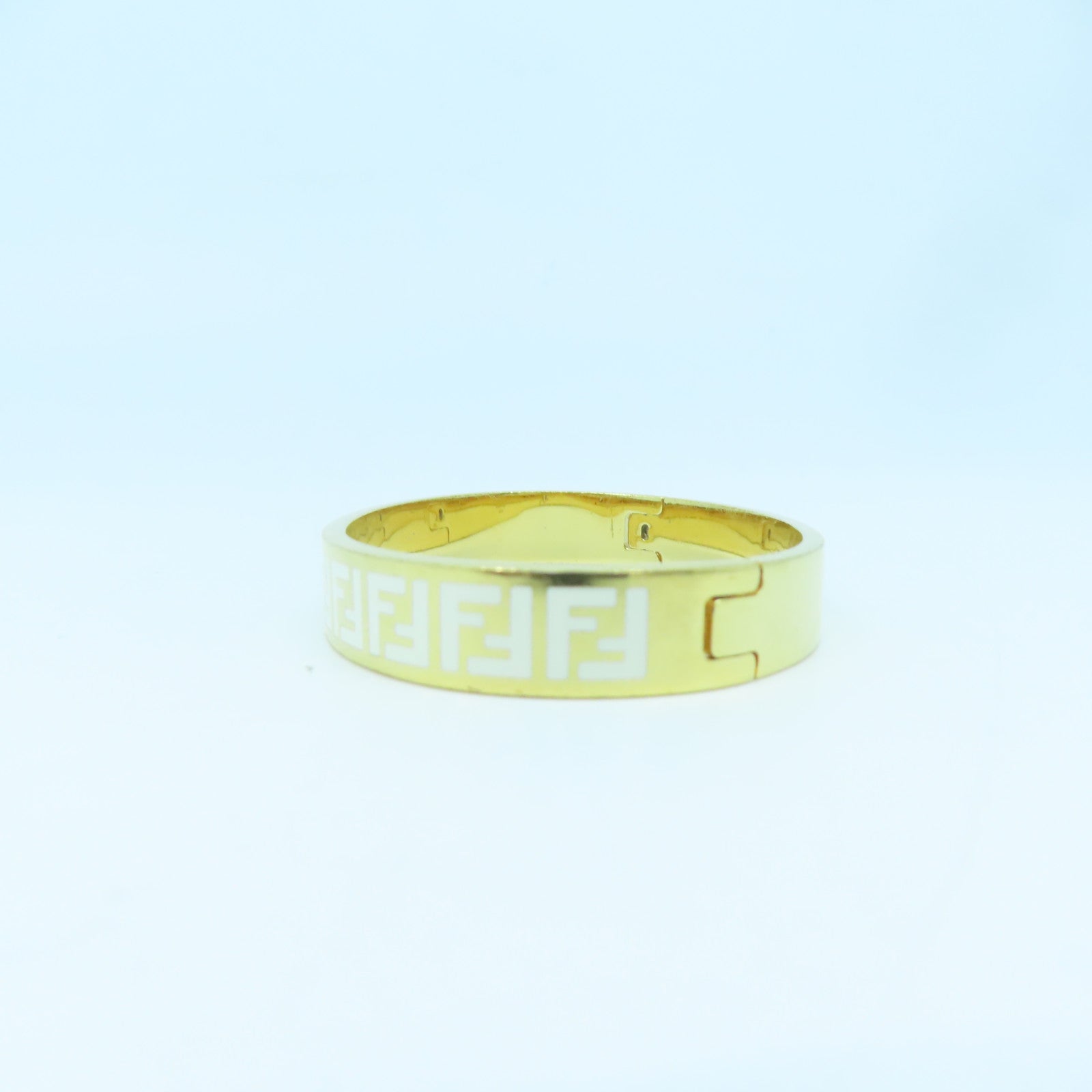 FENDI 金屬Bangle金扣手鐲金色