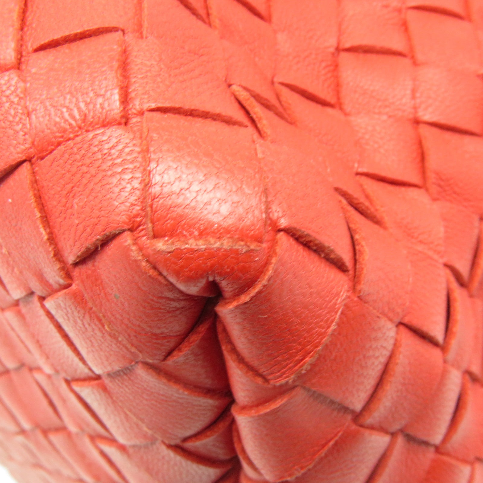 BOTTEGA VENETA 織紋皮革Tote Bag手挽袋紅色