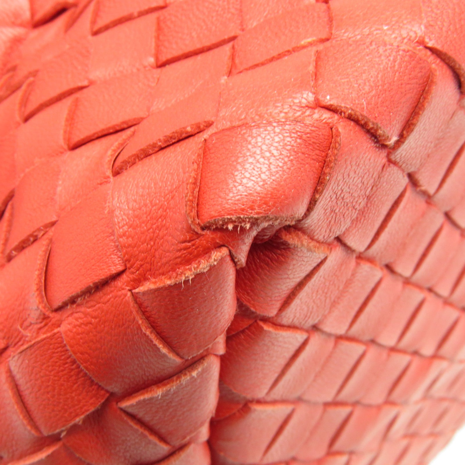 BOTTEGA VENETA 織紋皮革Tote Bag手挽袋紅色