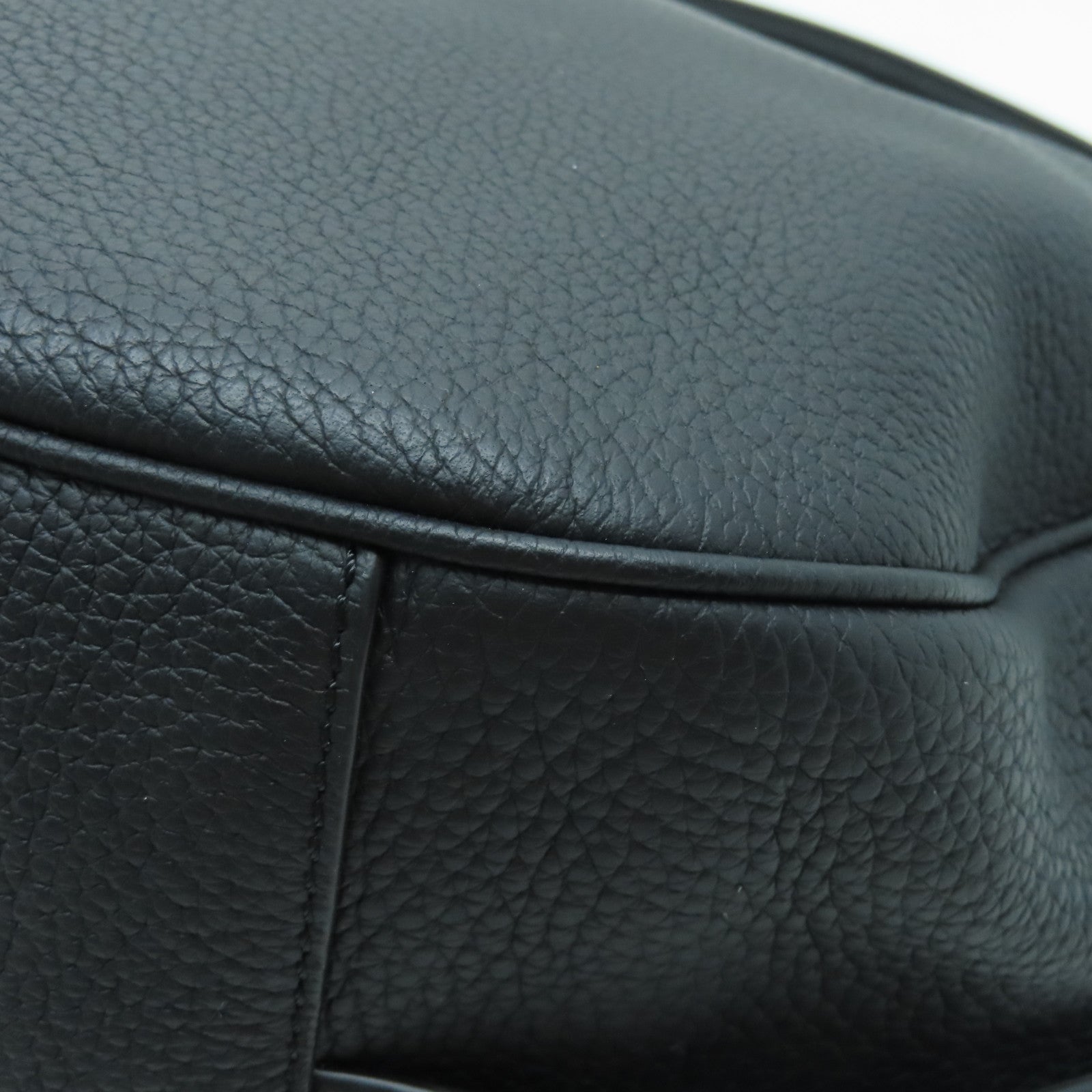 Dior 牛皮皮革2way Shoulder Bag銀扣手挽肩背兩用袋黑色