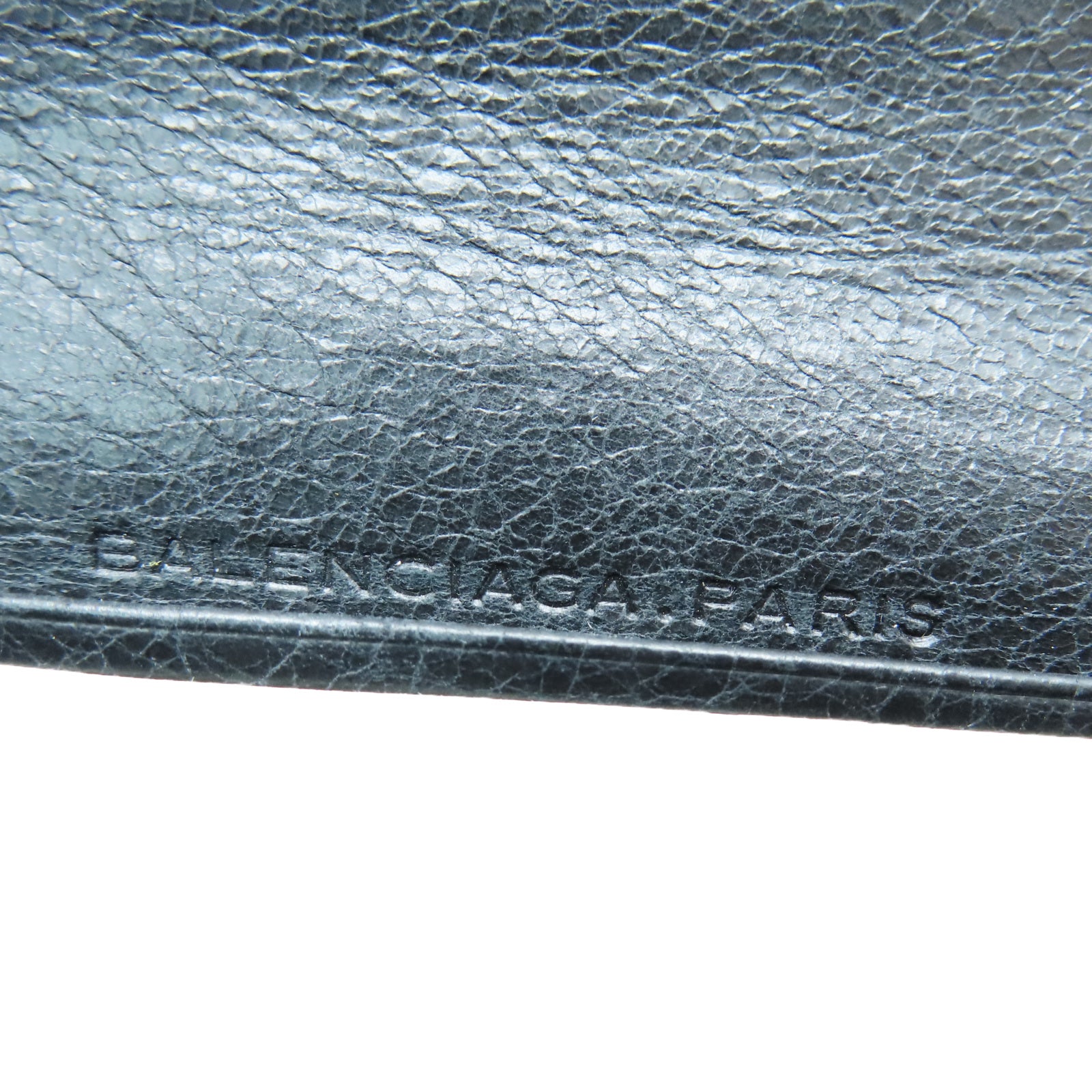 BALENCIAGA 牛皮皮革Wallet金扣錢包黑色