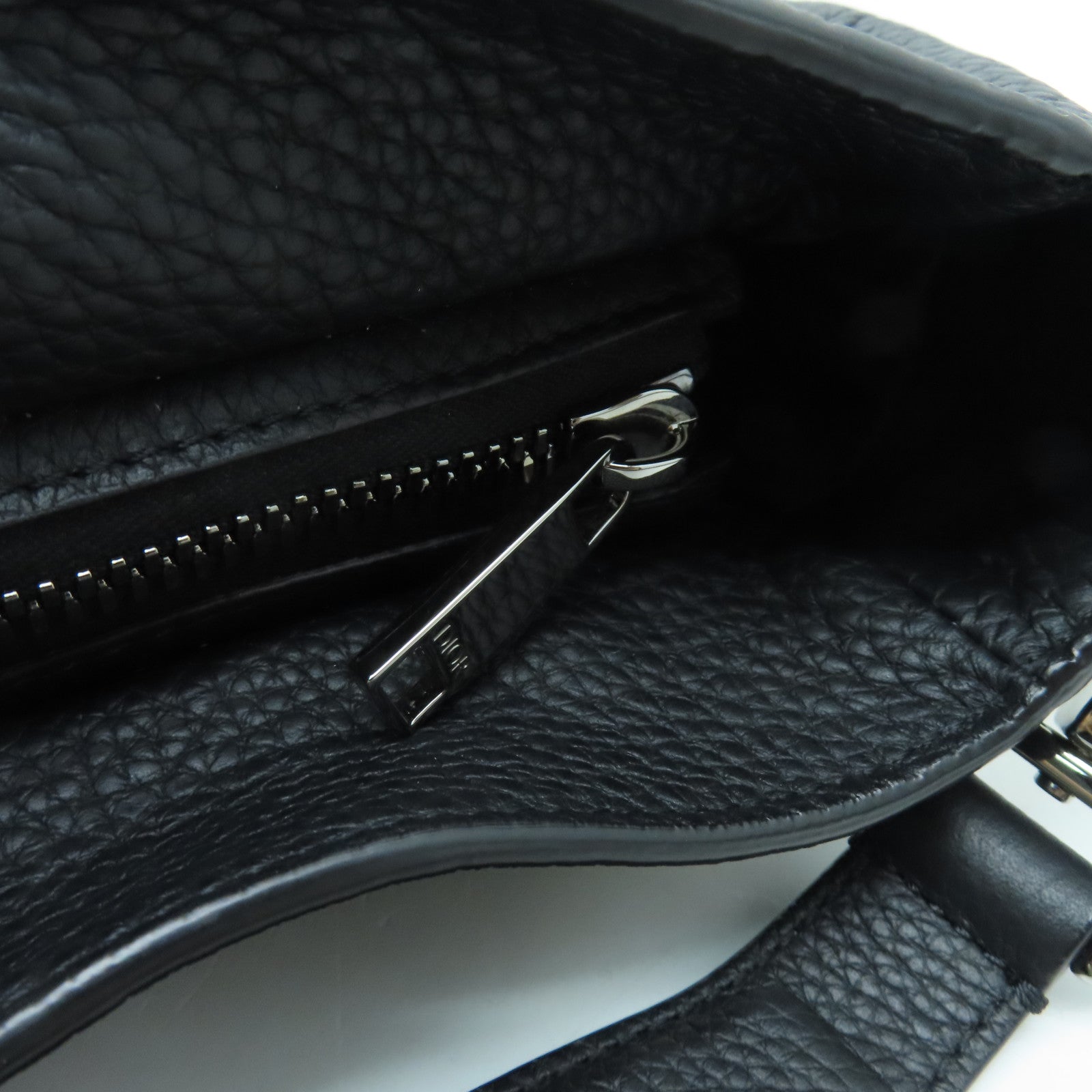 Dior 牛皮皮革2way Shoulder Bag銀扣手挽肩背兩用袋黑色