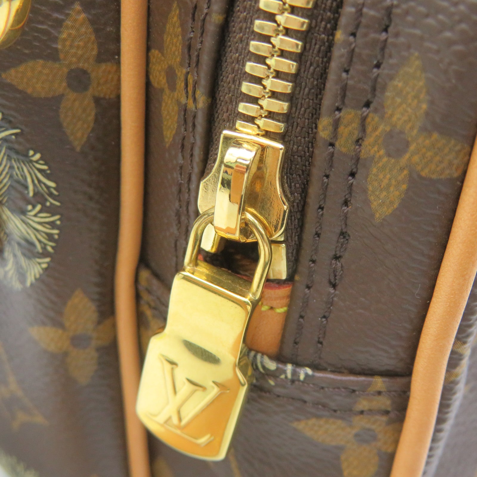 LOUIS VUITTON Monogram Christopher Nemeth Amazon金扣肩背袋Brown