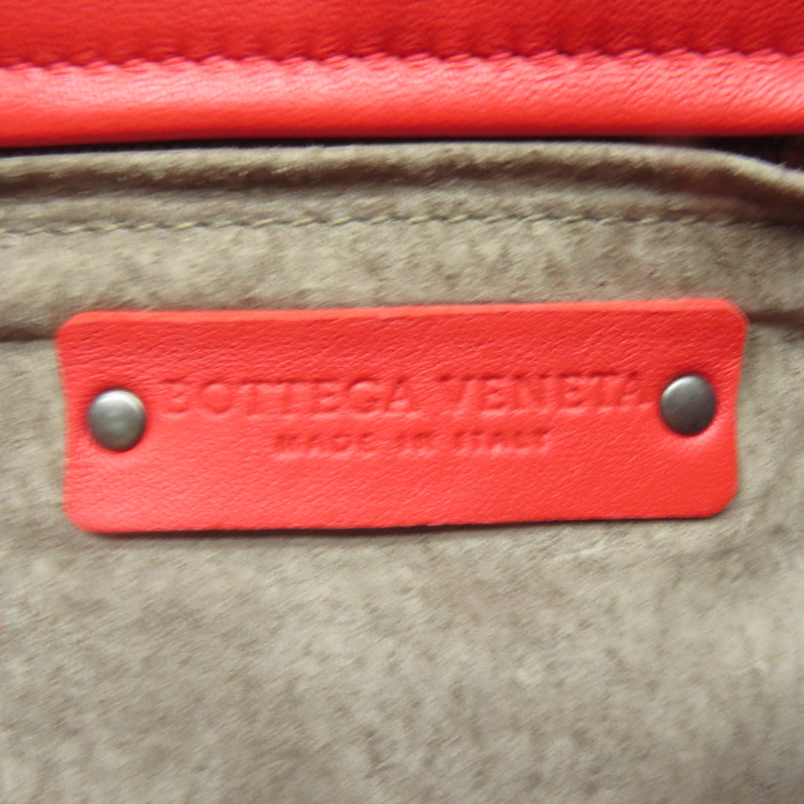BOTTEGA VENETA 織紋皮革Tote Bag手挽袋紅色