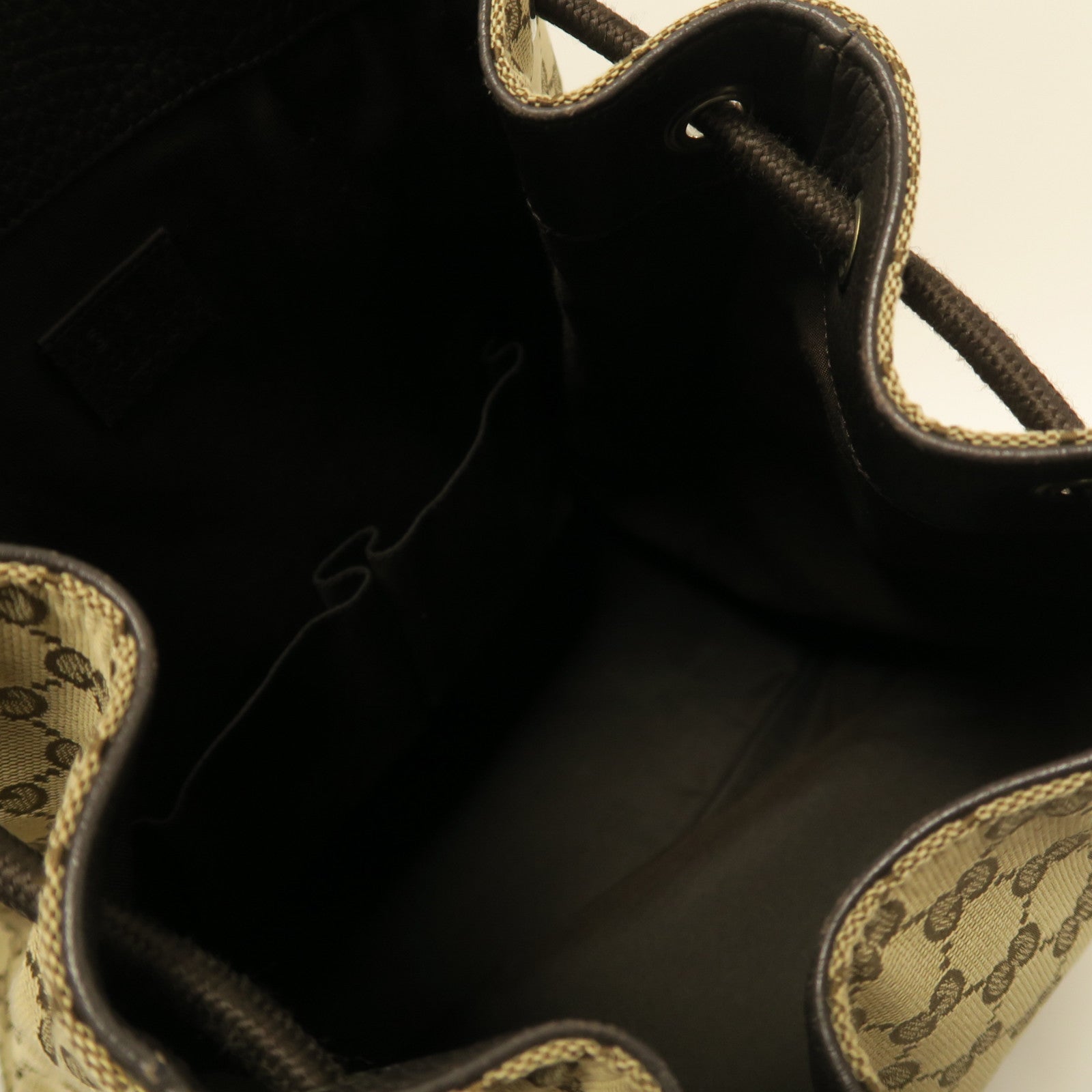 GUCCI 帆布Backpack銀扣背包啡色