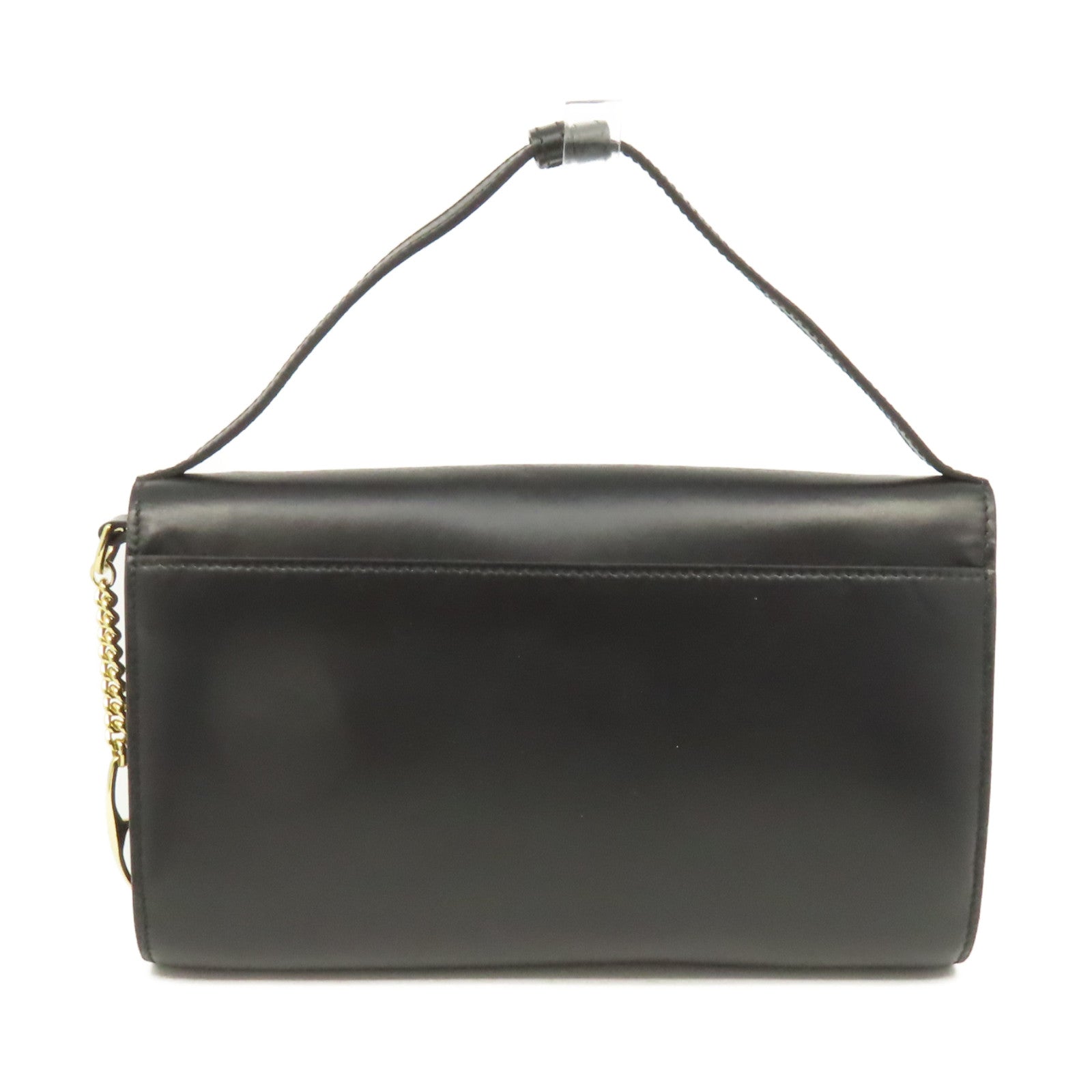 GUCCI 牛皮皮革Zumi Chain Shoulder Bag鏈帶手挽肩背兩用袋黑色