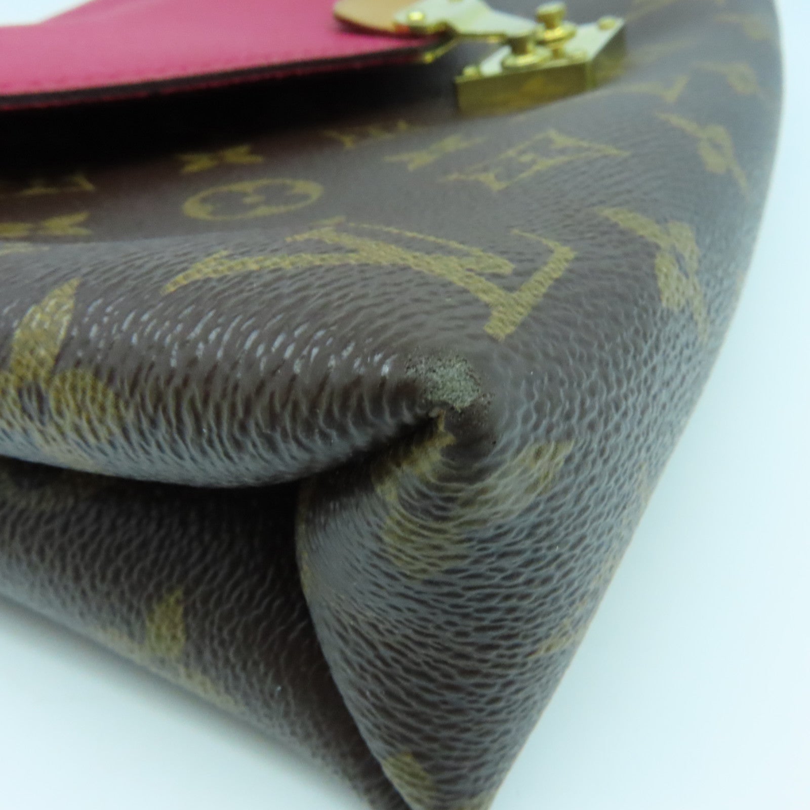 LOUIS VUITTON 【激減優惠】Monogram Pallas Chain 2Way Shoulder Bag金扣手挽肩背兩用袋啡色／紅色
