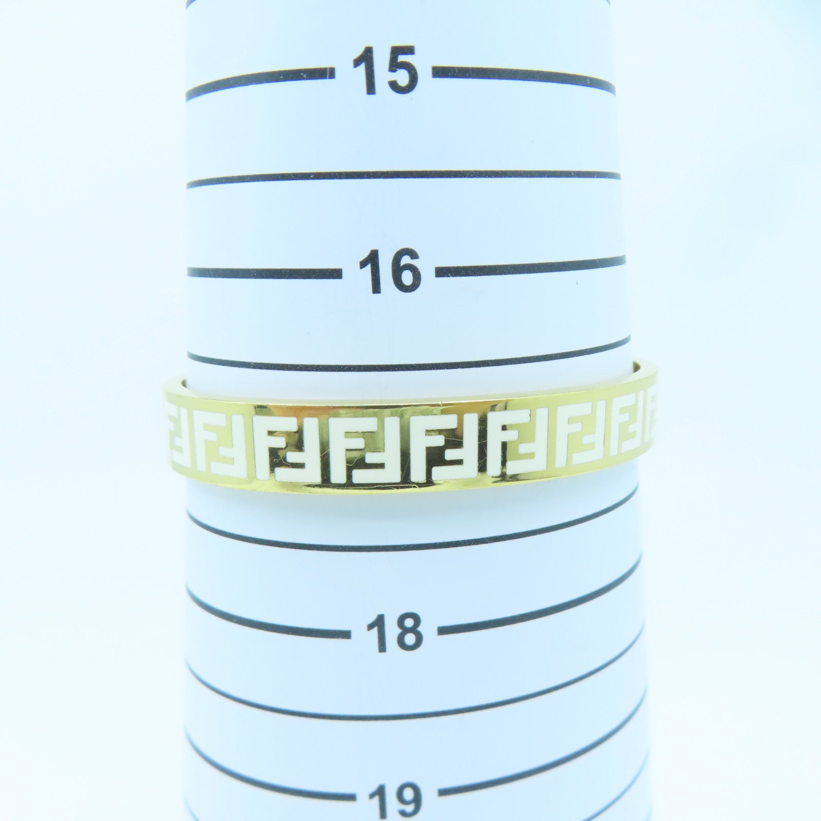 FENDI 金屬Bangle金扣手鐲金色