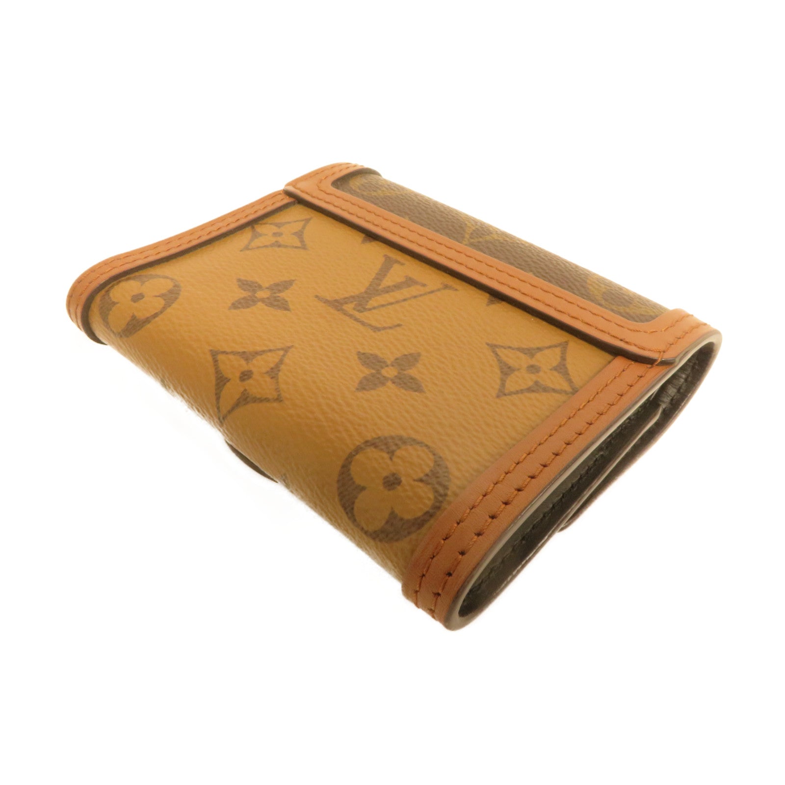 LOUIS VUITTON Monogram Dauphine金扣錢包啡色
