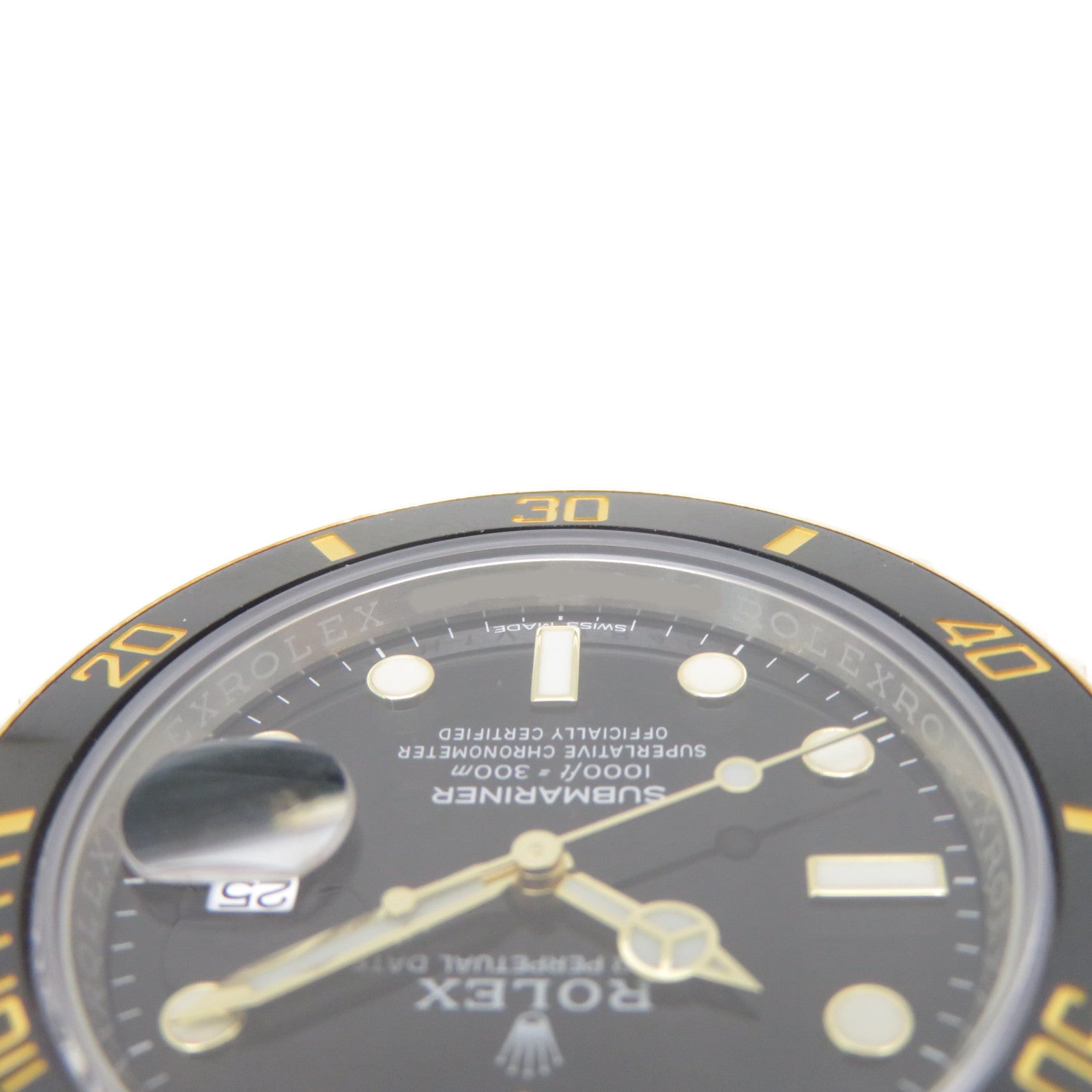 ROLEX Submariner Date 18K黃金/不鏽鋼自動機芯手錶黑色